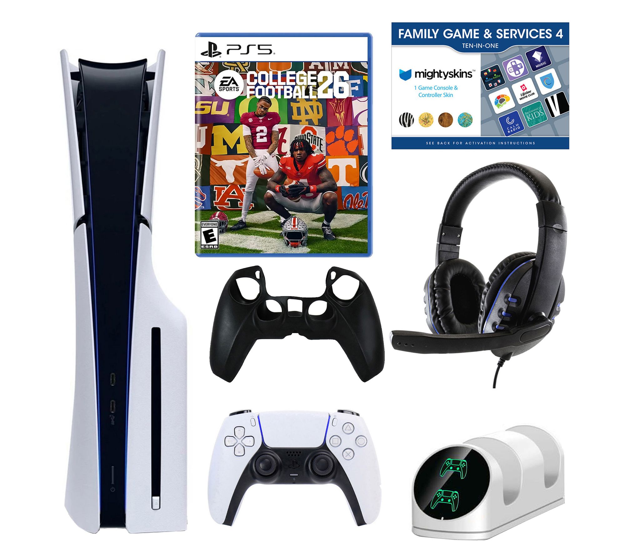 PlayStation 5 Core with Collecge Football 26, Accessories and