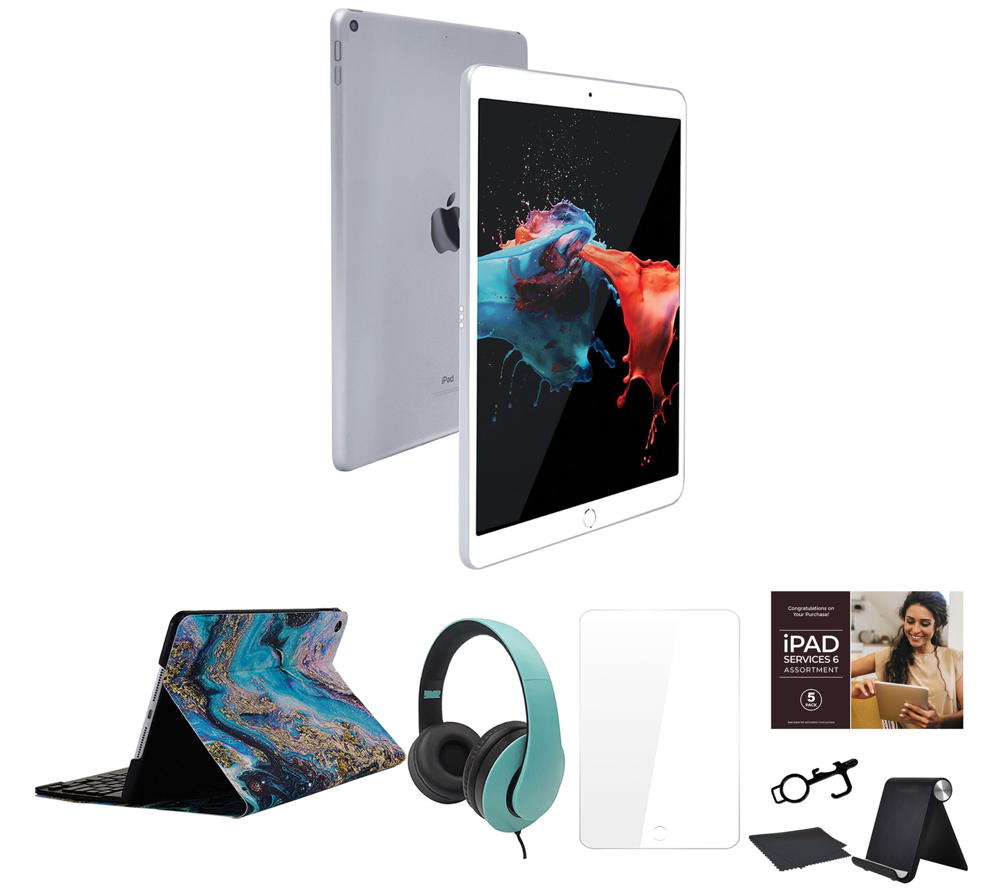 Apple iPad 10.2" Gen 9 64GB Wi-Fi w/ Portfolio Case & Accessories