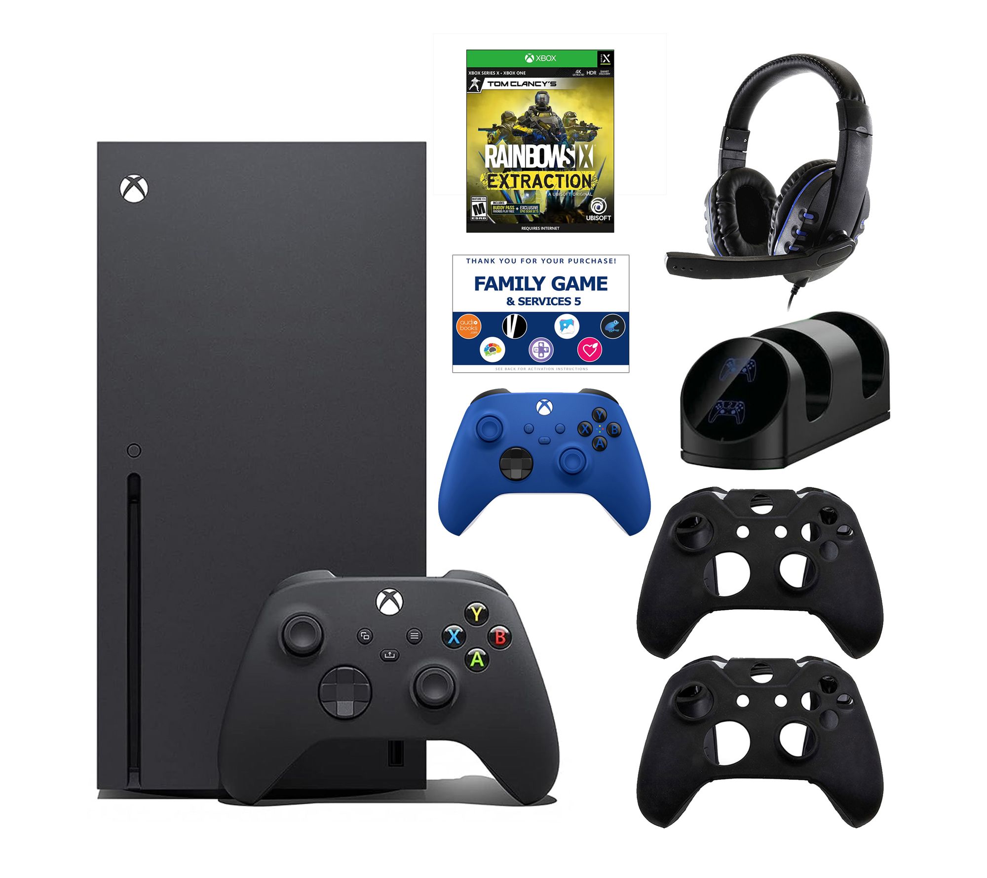 Xbox Series X w/ Extra Controller, Extraction,Acc & Voucher