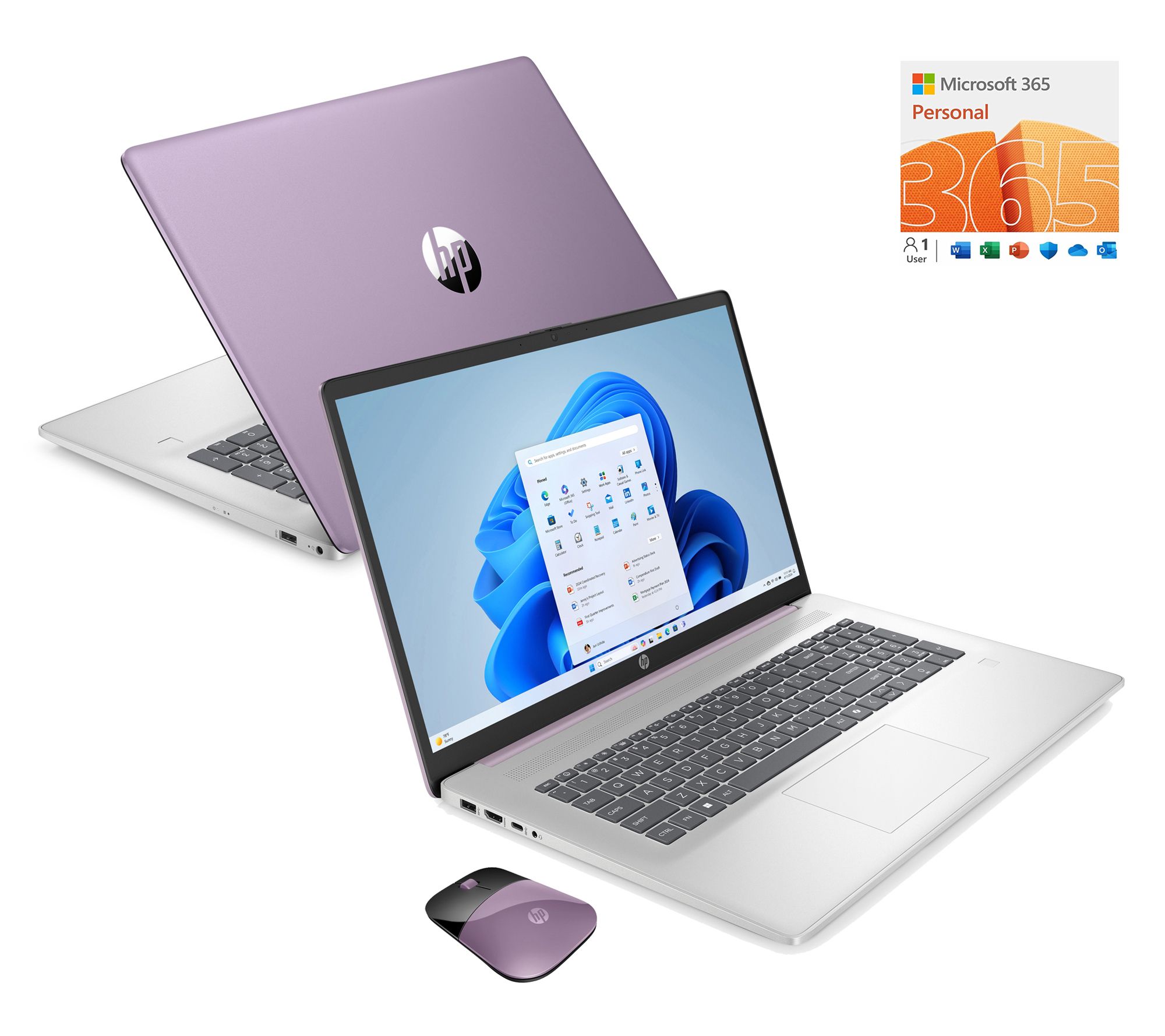 HP 17" Touch Intel N100 4GB RAM 128GB SSD w/ MS365 & Voucher