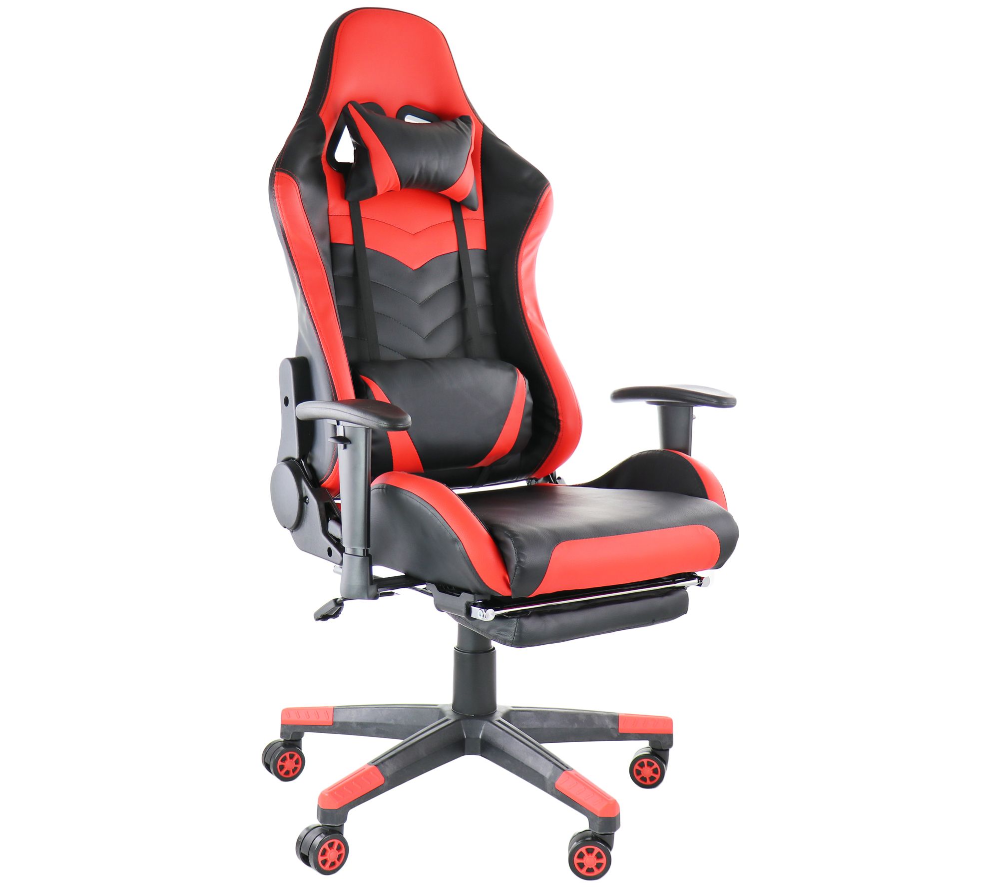 Gaming Chair with Footrest Fabric Inbox Zero Color: Black/Light Green