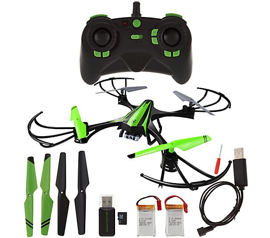 Sky Viper 720p HD Video Drone DuraFlex Body Spare Parts & 2 Extra Battery