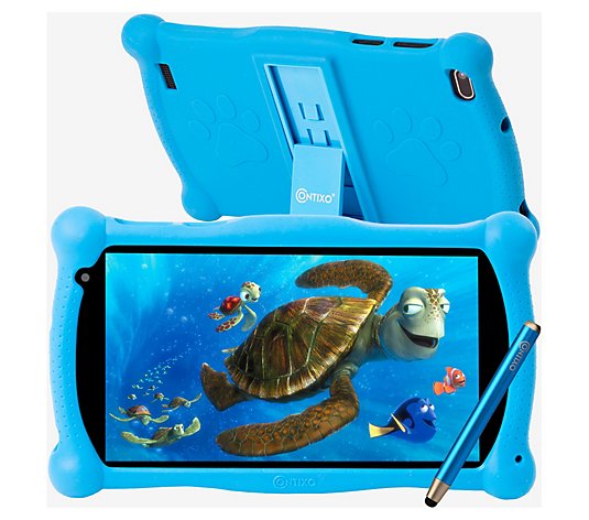 Contixo 7" Kids Android Tablet 16GB, Stylus Pen, Case & Stand