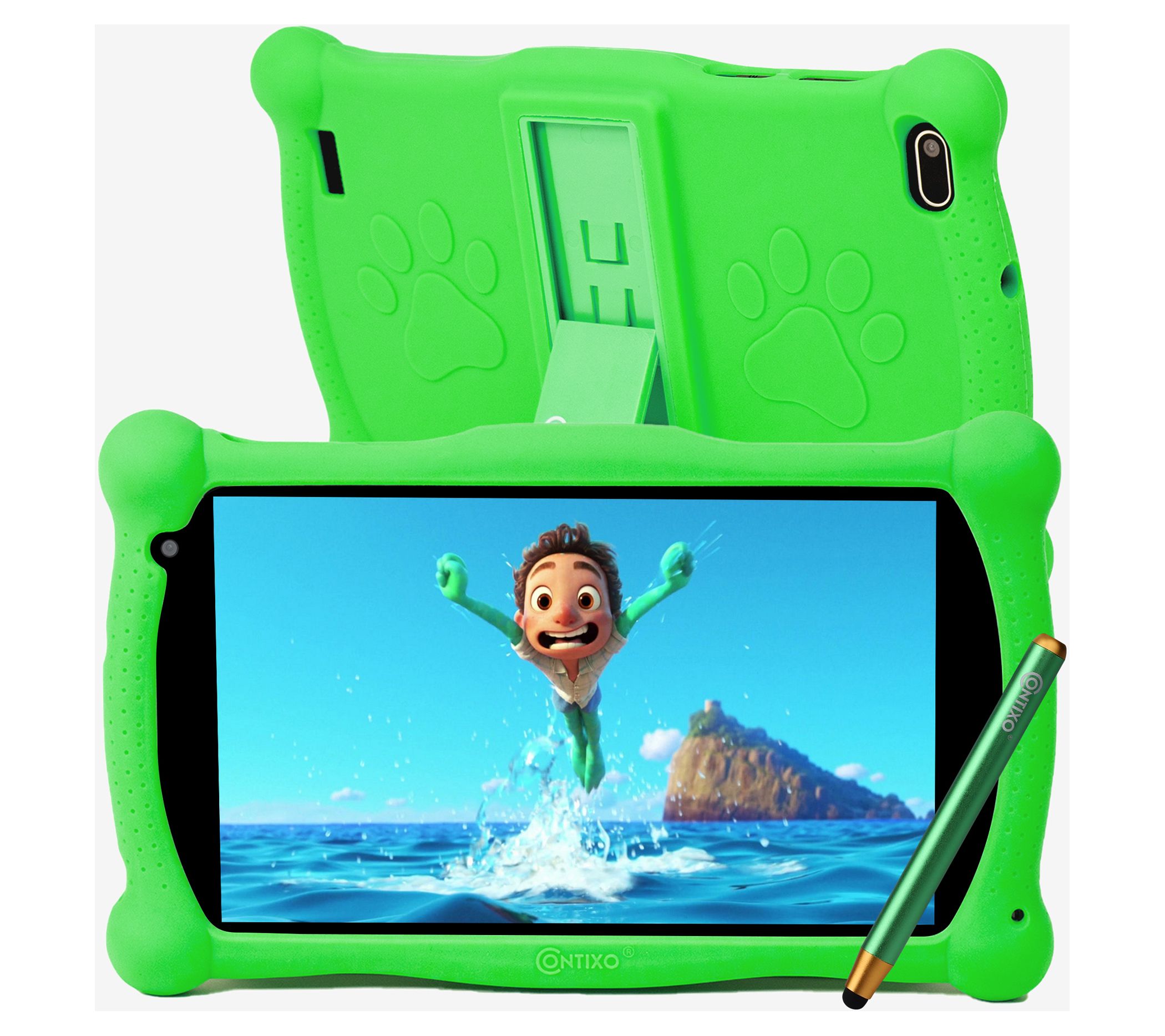 Contixo 7" 16GB Kids Android Tablet w/ Stylus,Case & Stand