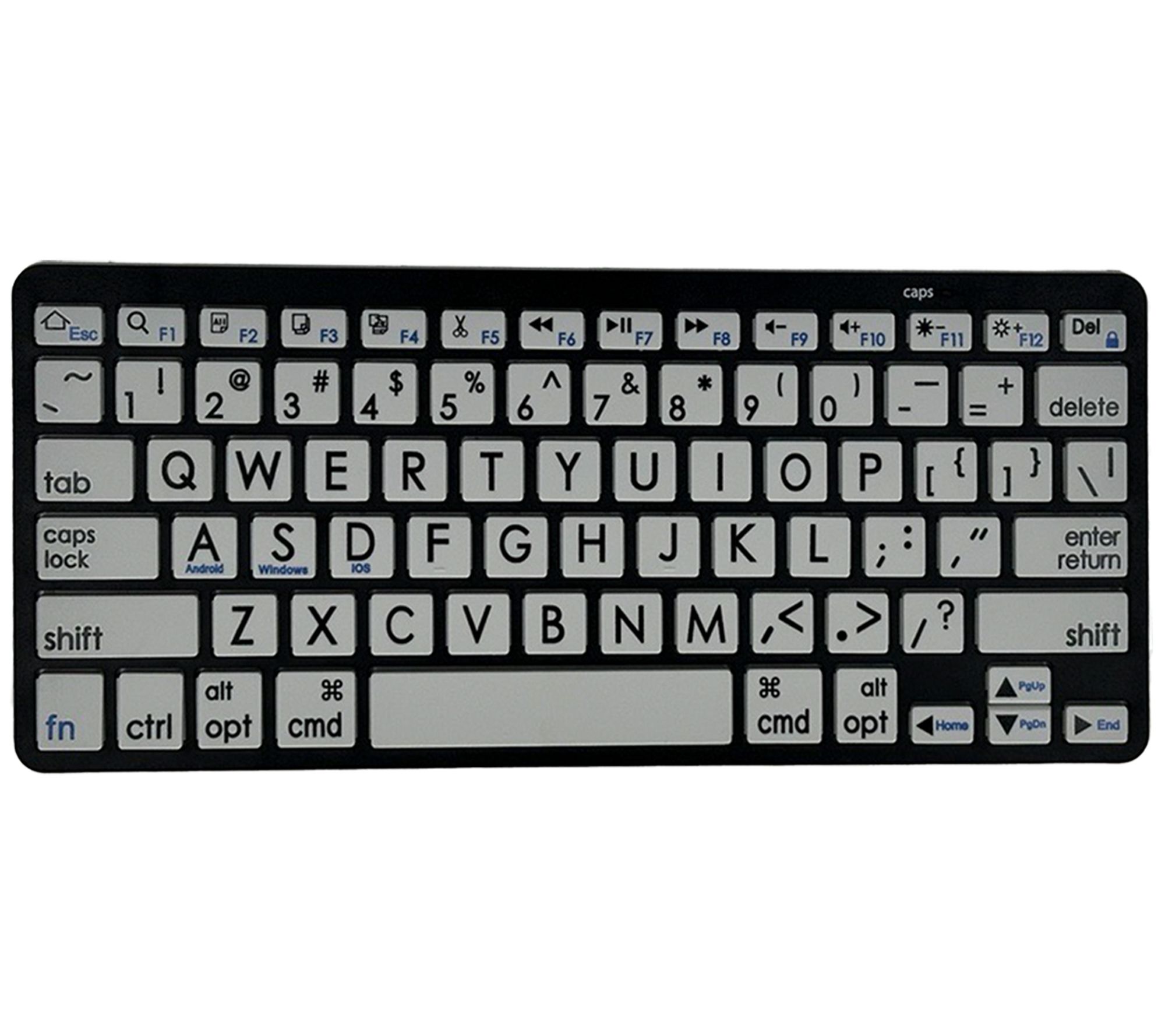 Digital Basics Bluetooth Keyboard with Large Pr int Keys - QVC.com