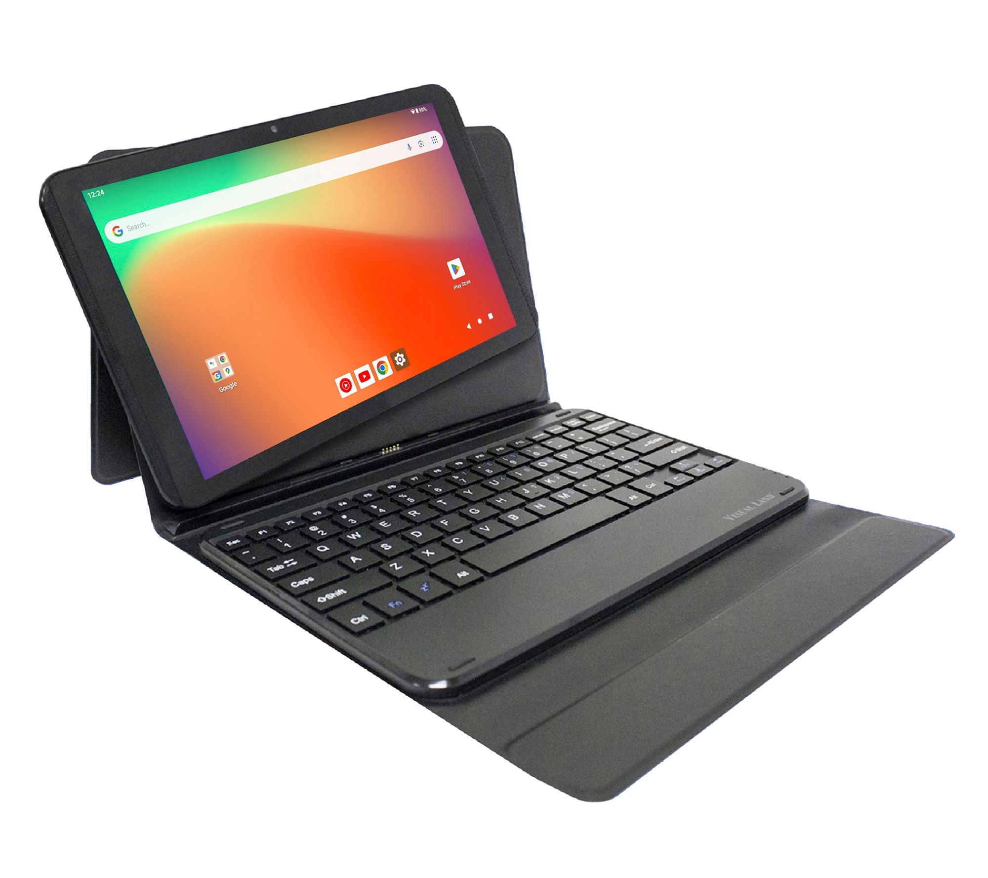Visual Land Prestige 10.1" HD Quad-Core 128GB Tablet w/ Keyboard Case