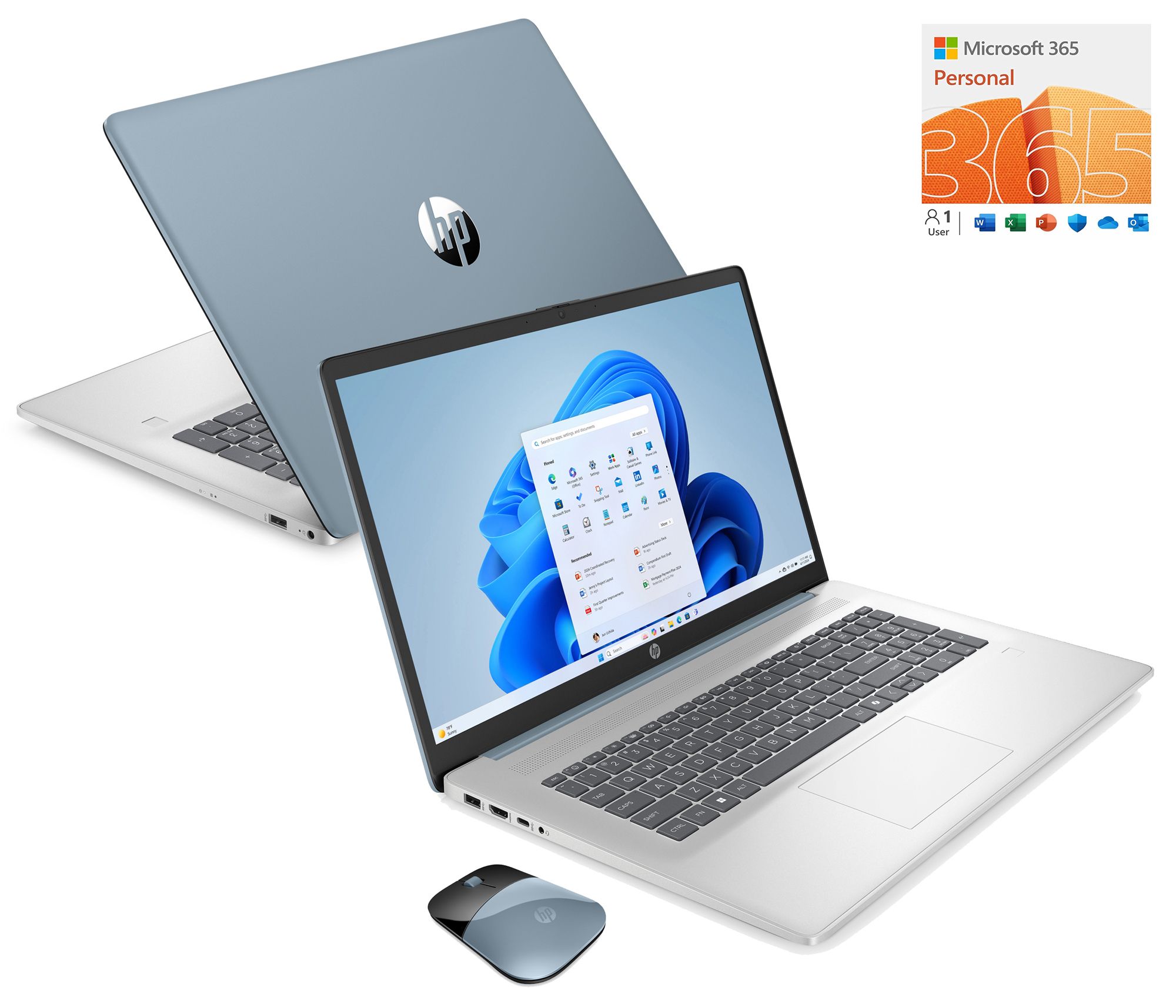 SH 9/12 HP 17" Touch Laptop N100 4GB RAM 128GB SSD w/ MS365