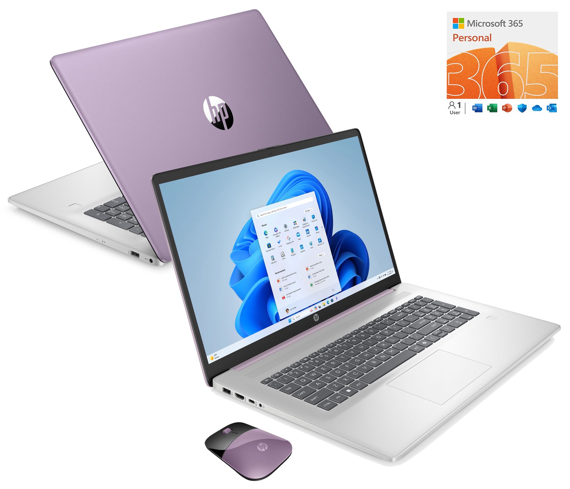 SH 9/12 HP 17" Touch Laptop N100 4GB RAM 128GB SSD w/ MS365