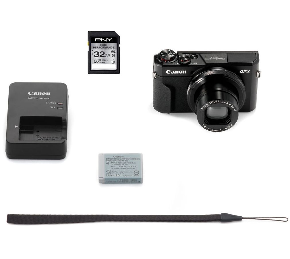 Stimulans Pijler voor Canon PowerShot G7 X Mark II Camera w/ 32GB SDMemory Card - QVC.com