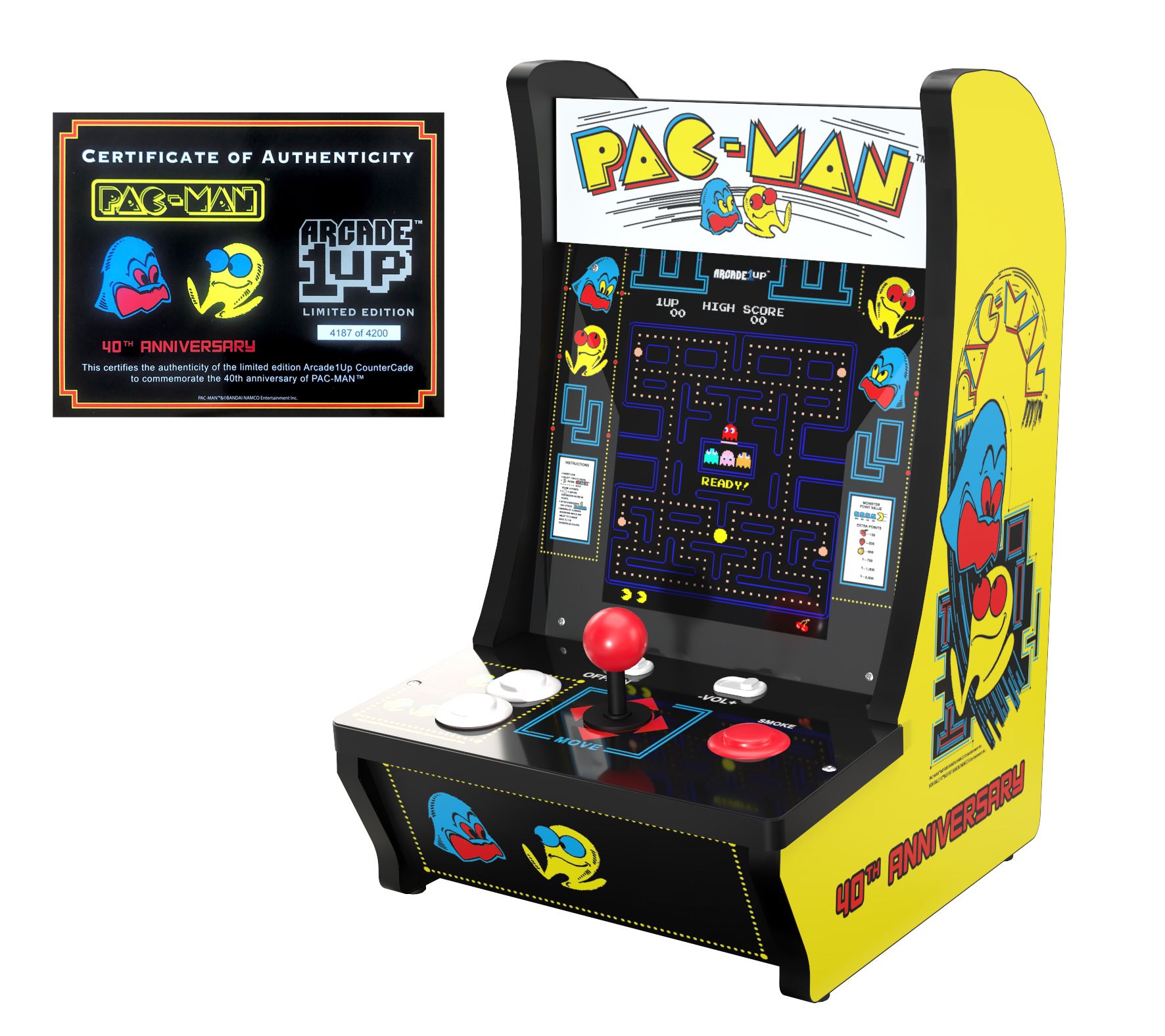 Worlds Smallest Tiny Arcade Mini Table Top Pac Man Video Game Limited Edition 