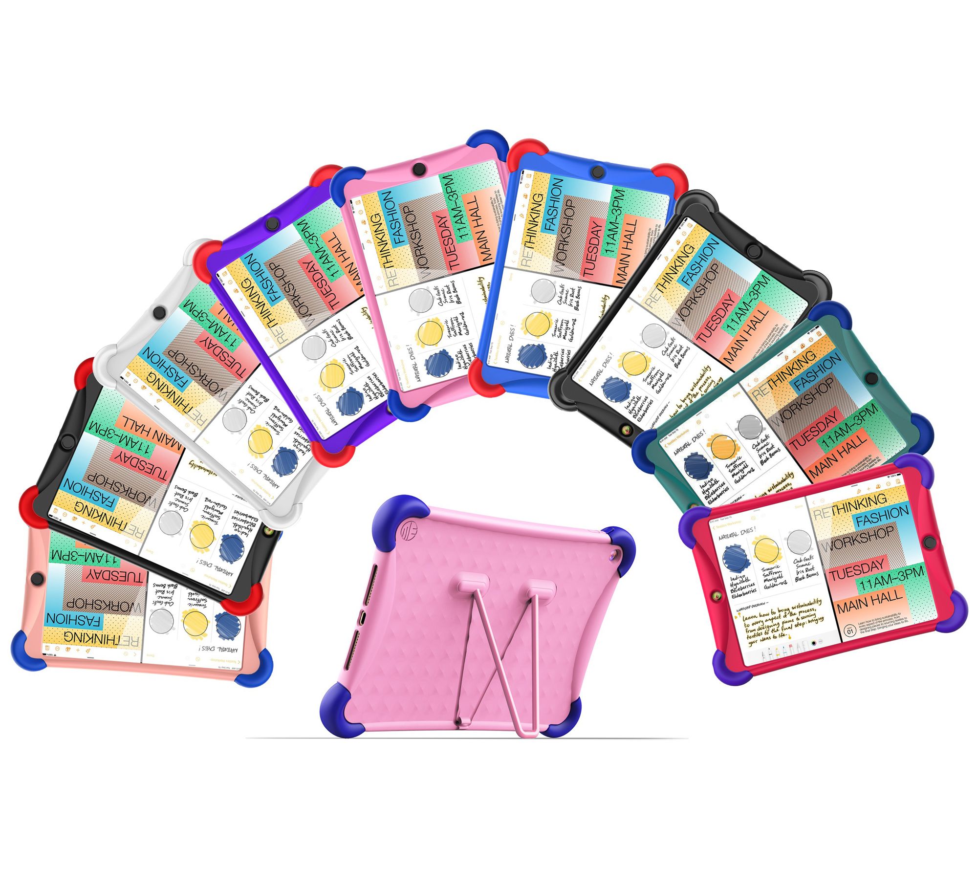 ME Silicone Case with Stainless Steel Kickstandfor iPad 10.2"