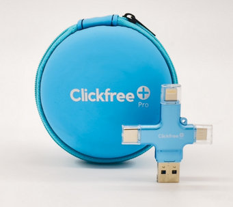 Clickfree Pro 128GB Universal Document & Media Storage Device w/ Case