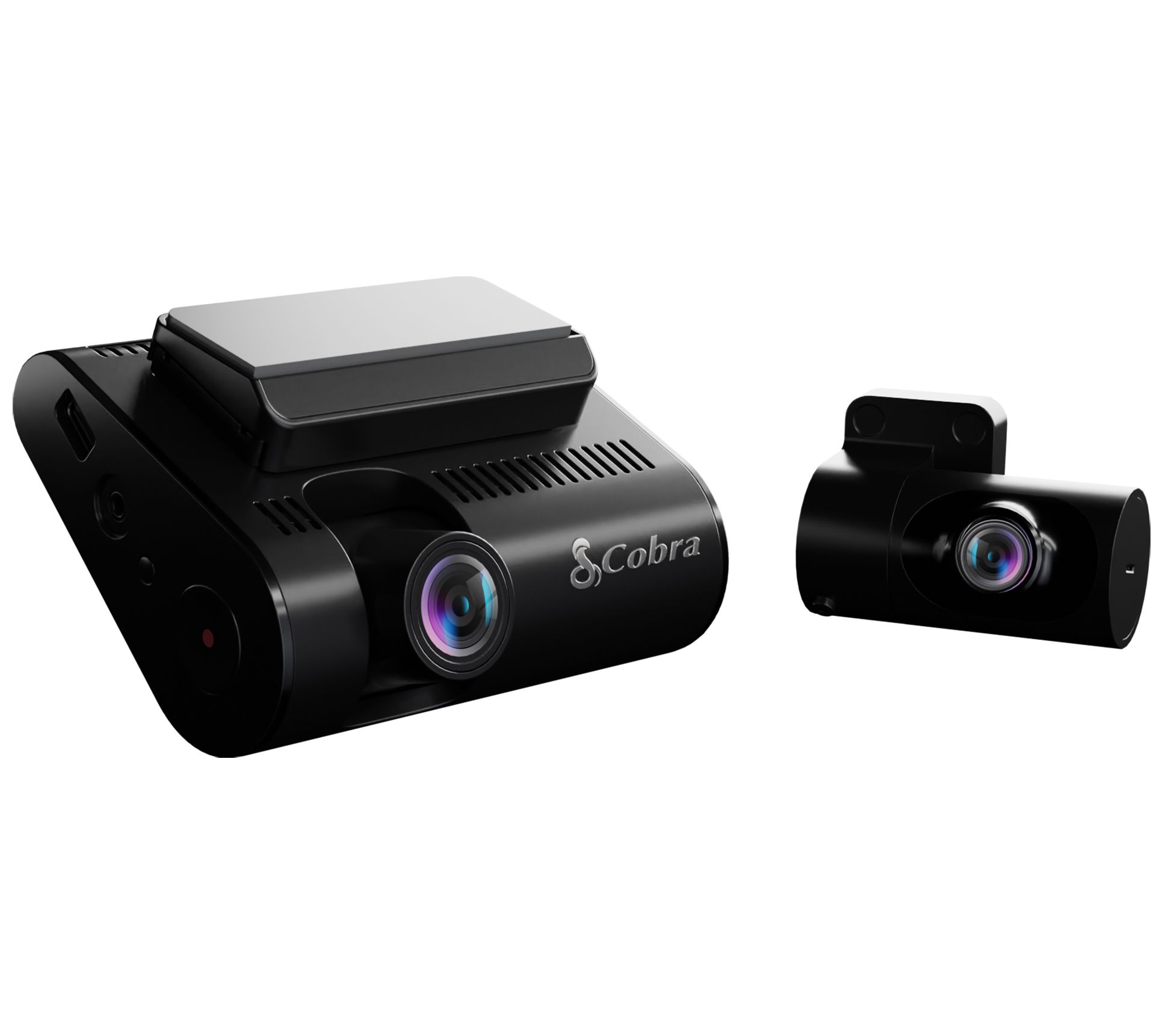 Cobra Front 4K Smart Dash Cam w/ 1080p Rear Accessory Camera