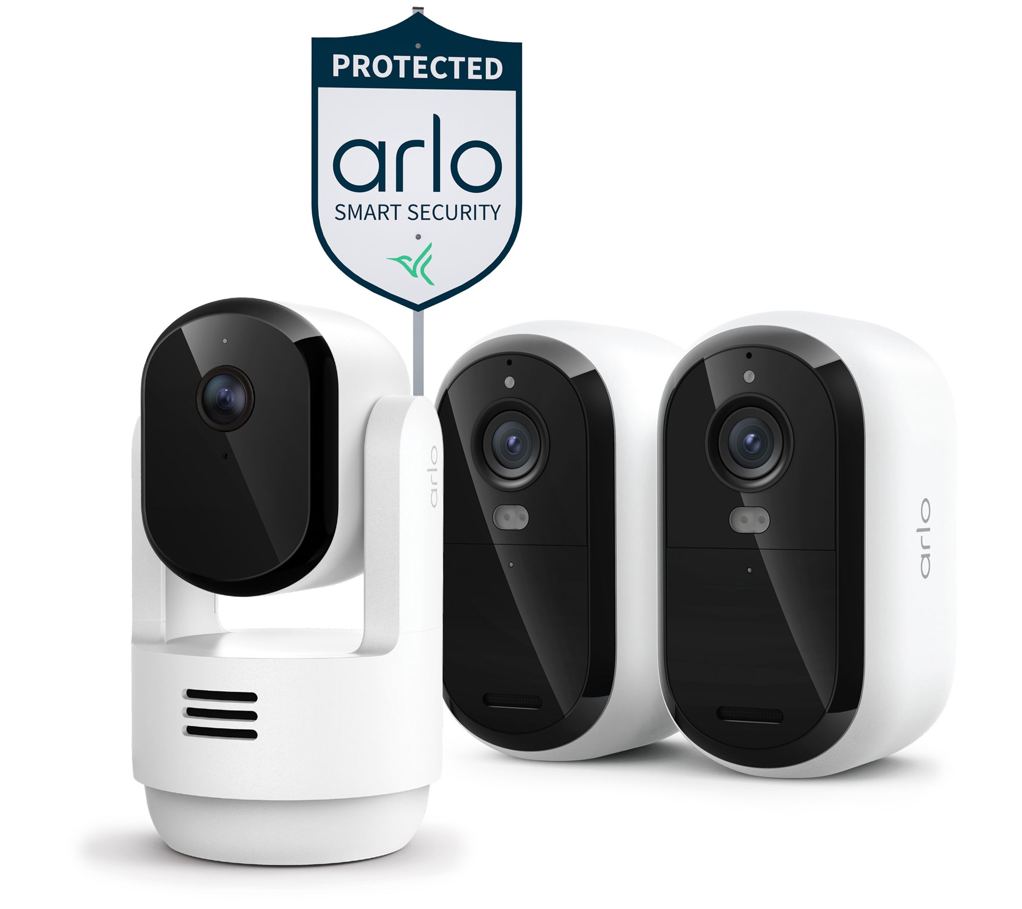 Arlo Essential 2 Pack Outdoor Cameras with Indoor Camera & Yard Sign