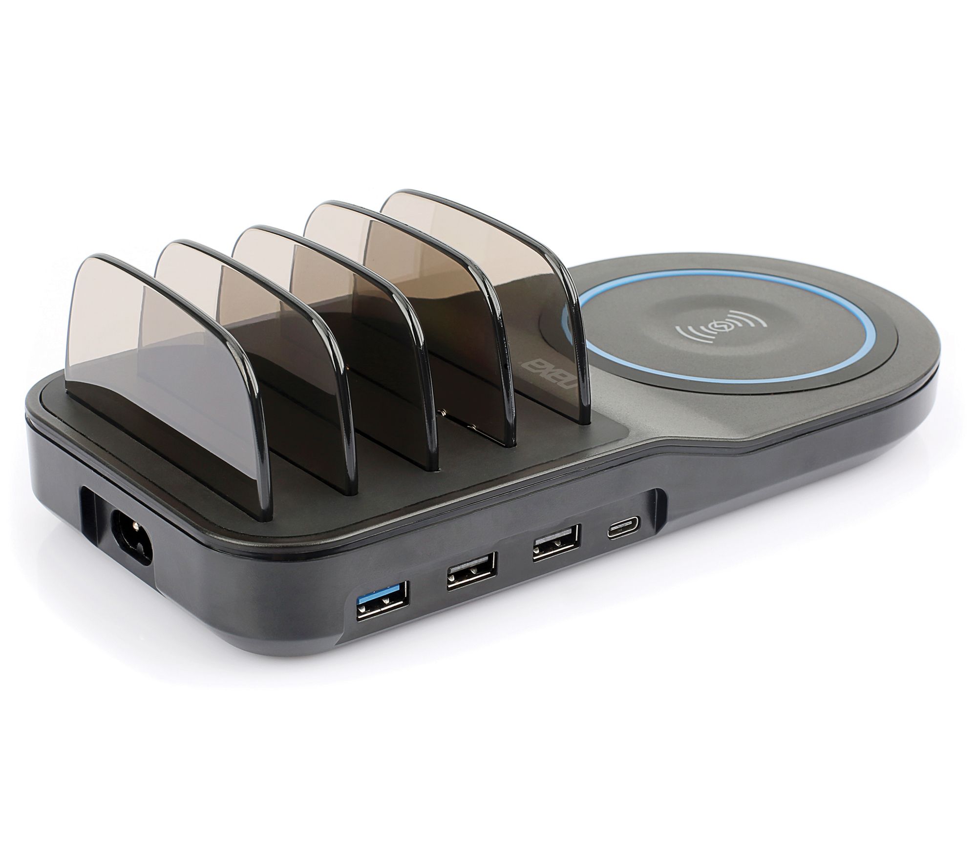 Naxa Wireless Fast Charging Station with Qi & 4USB Ports