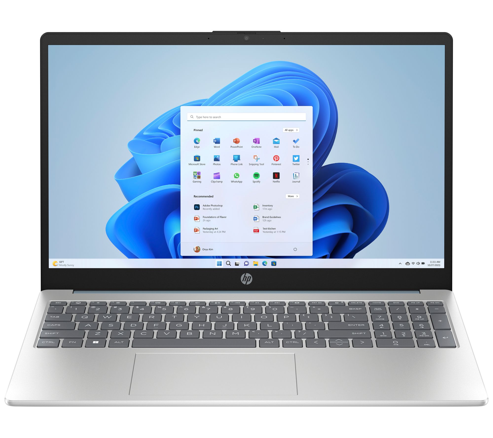 HP 15" Touch Laptop Intel N200 4GB Memory 256GB Storage
