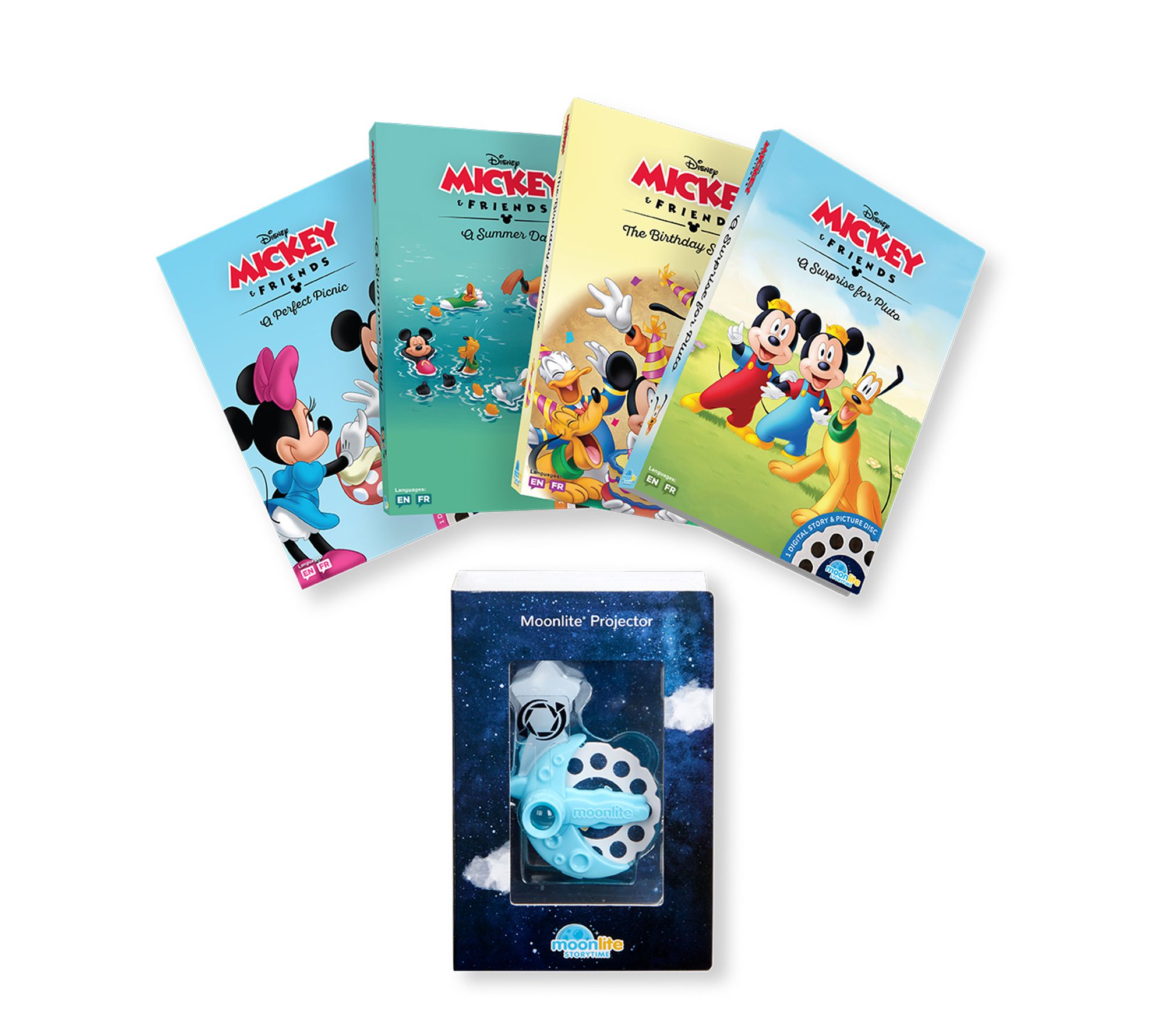 Disney Mickey & Friends 4 Story Collection withProjector
