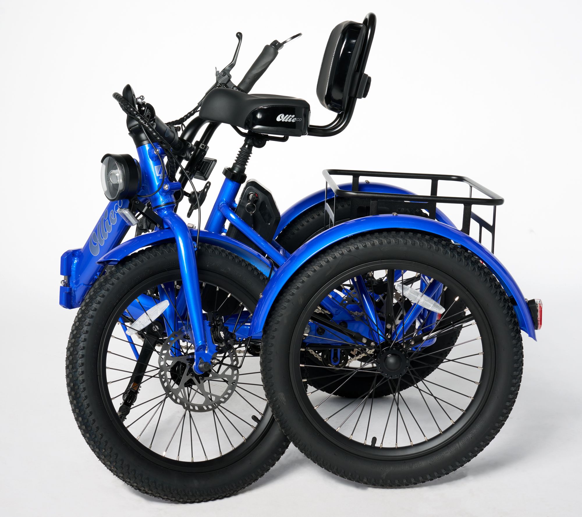 Ollie Leo Electric Trike with 500W_Motor & 20MPH Speed w/ Accessories ...