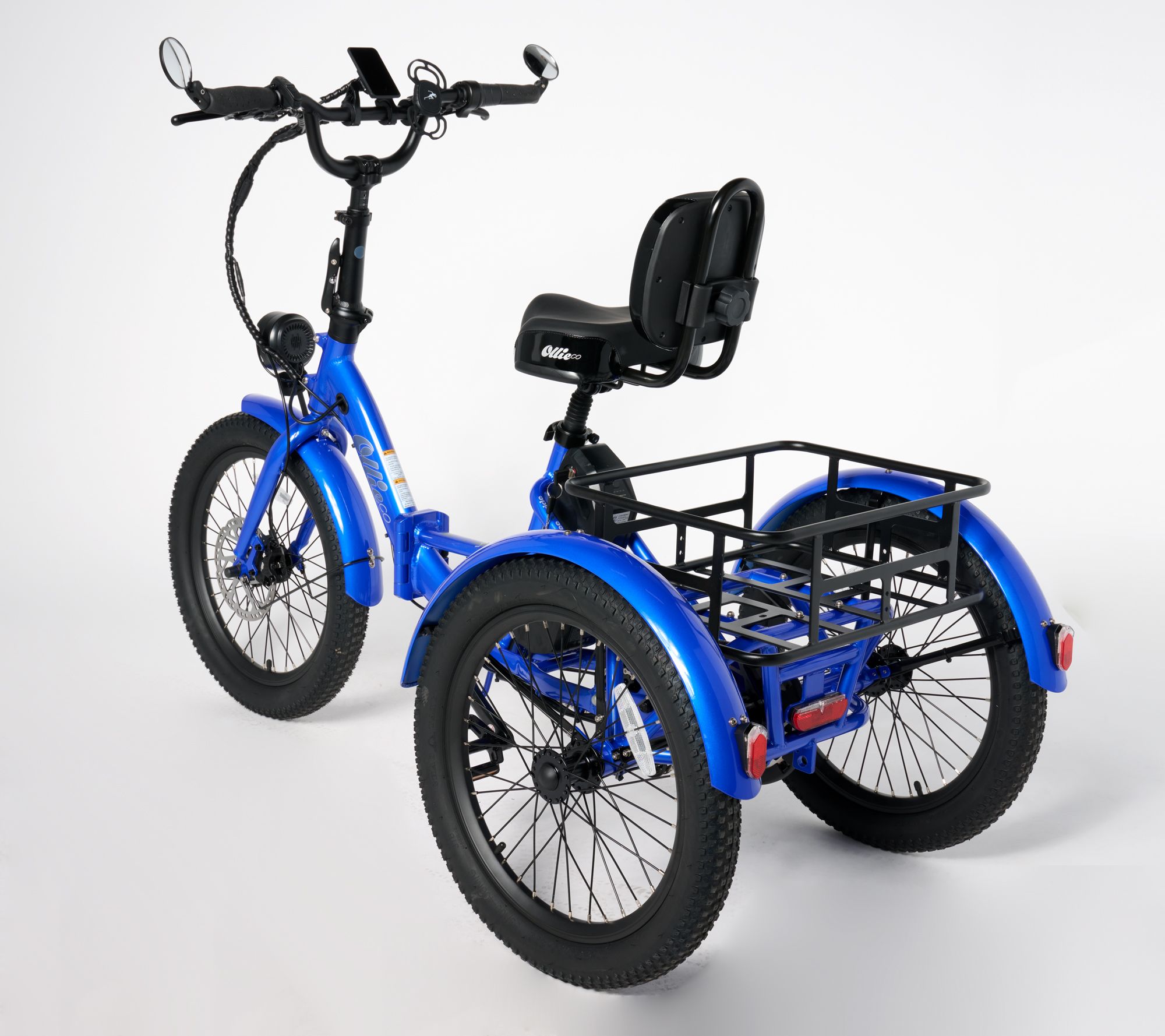 Ollie Leo Electric Trike with 500W_Motor & 20MPH Speed w/ Accessories ...