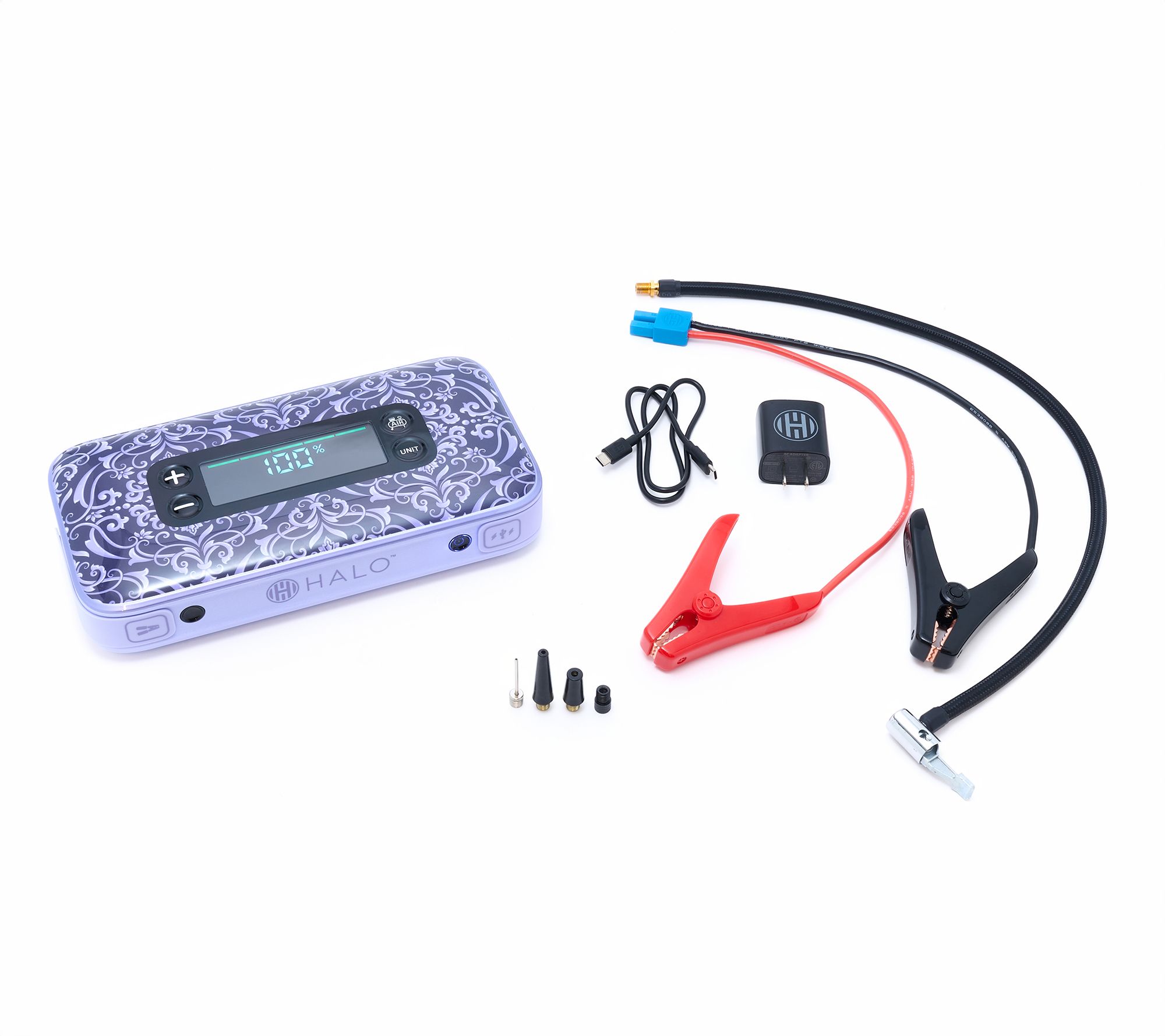 HALO Bolt Ultimate 4.0 Jump Starter, Air Compressor, with AC Outlet