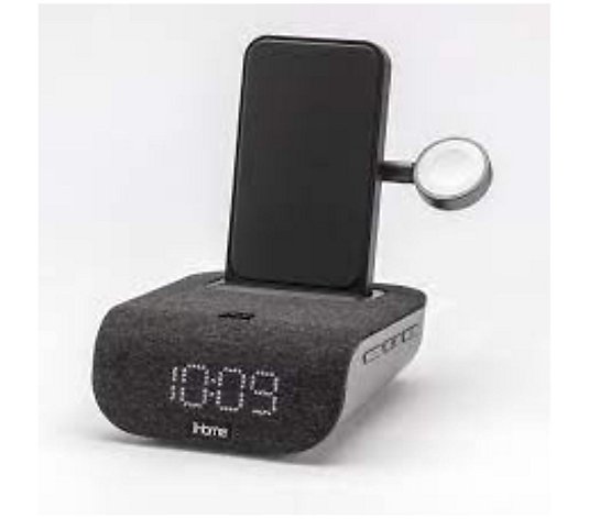 iHome Triple Charging Bluetooth Alarm Clock
