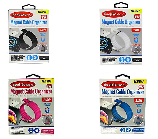 Doohickey USB Magnetic Cable 4-Pack for Apple Devices