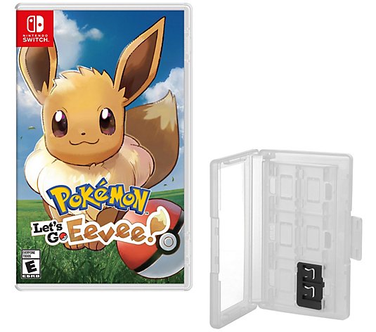 Pokemon: Let's Go Eevee! & Game Caddy - Nintendo Switch