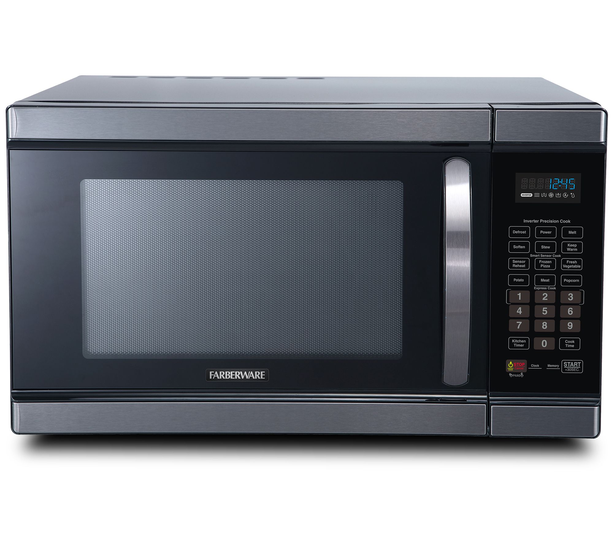 Farberware 1.1 Cu. Ft. Black Microwave w/ SmartSensor Cooking - QVC.com