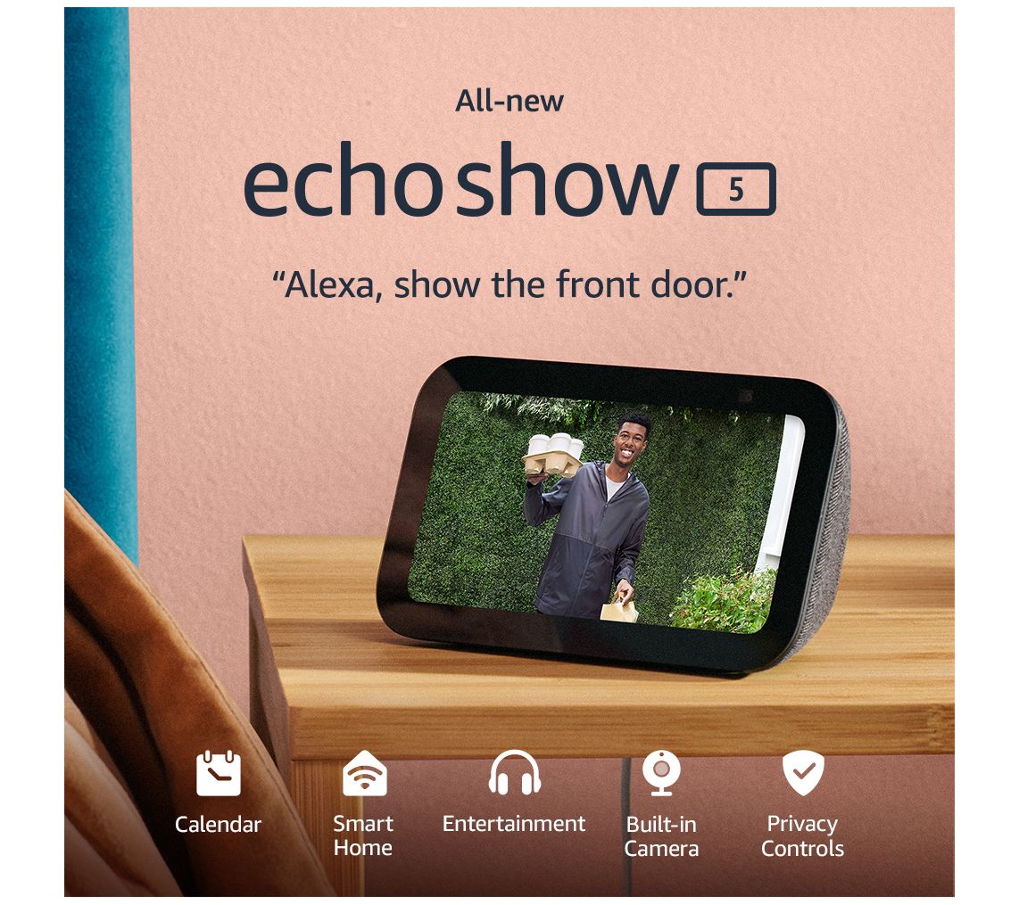 All-New  Echo Show 5 Smart Display with Alexa 