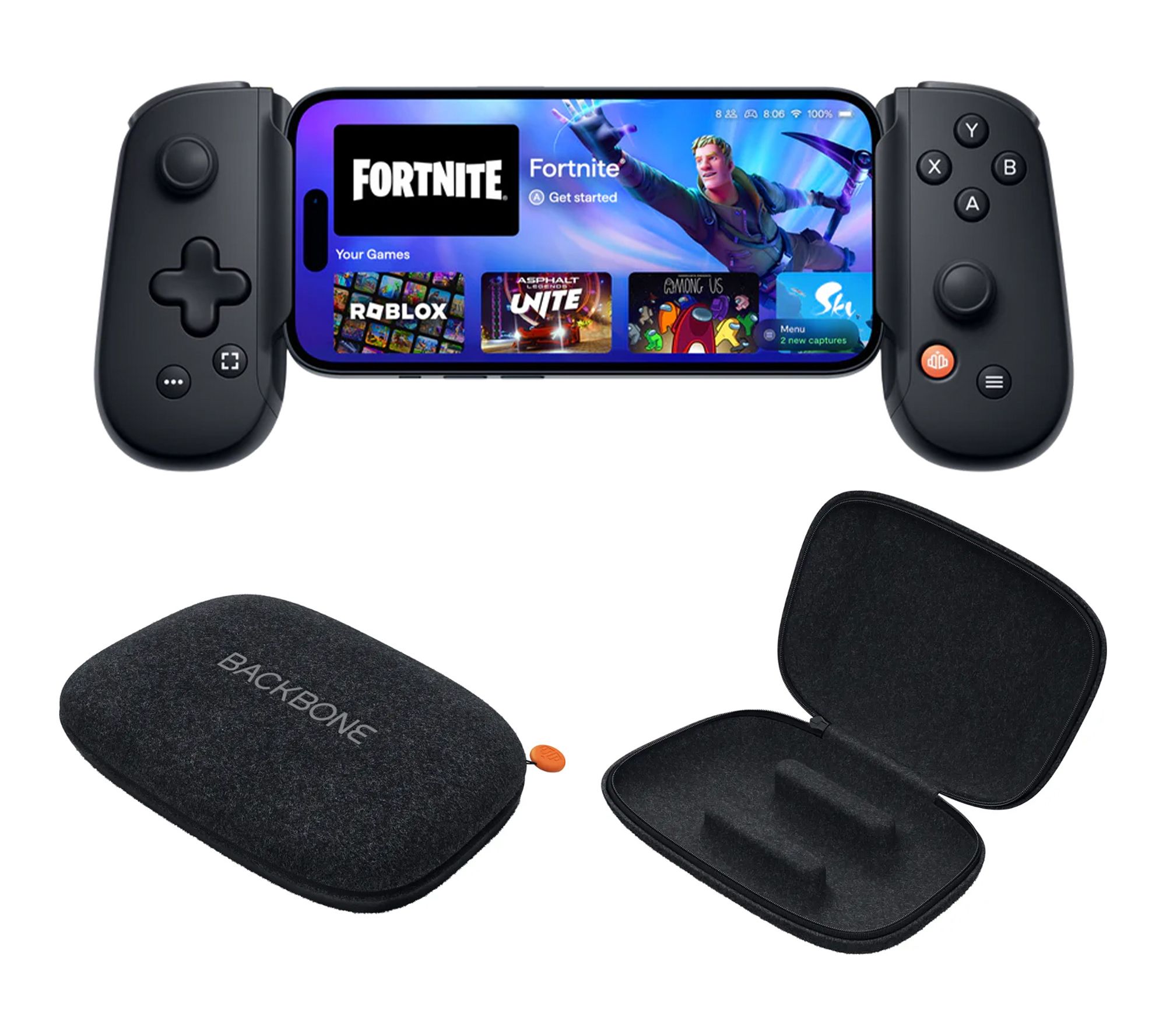 Backbone Pro USB-C/Bluetooth Mobile Gaming Controller and Carry Case