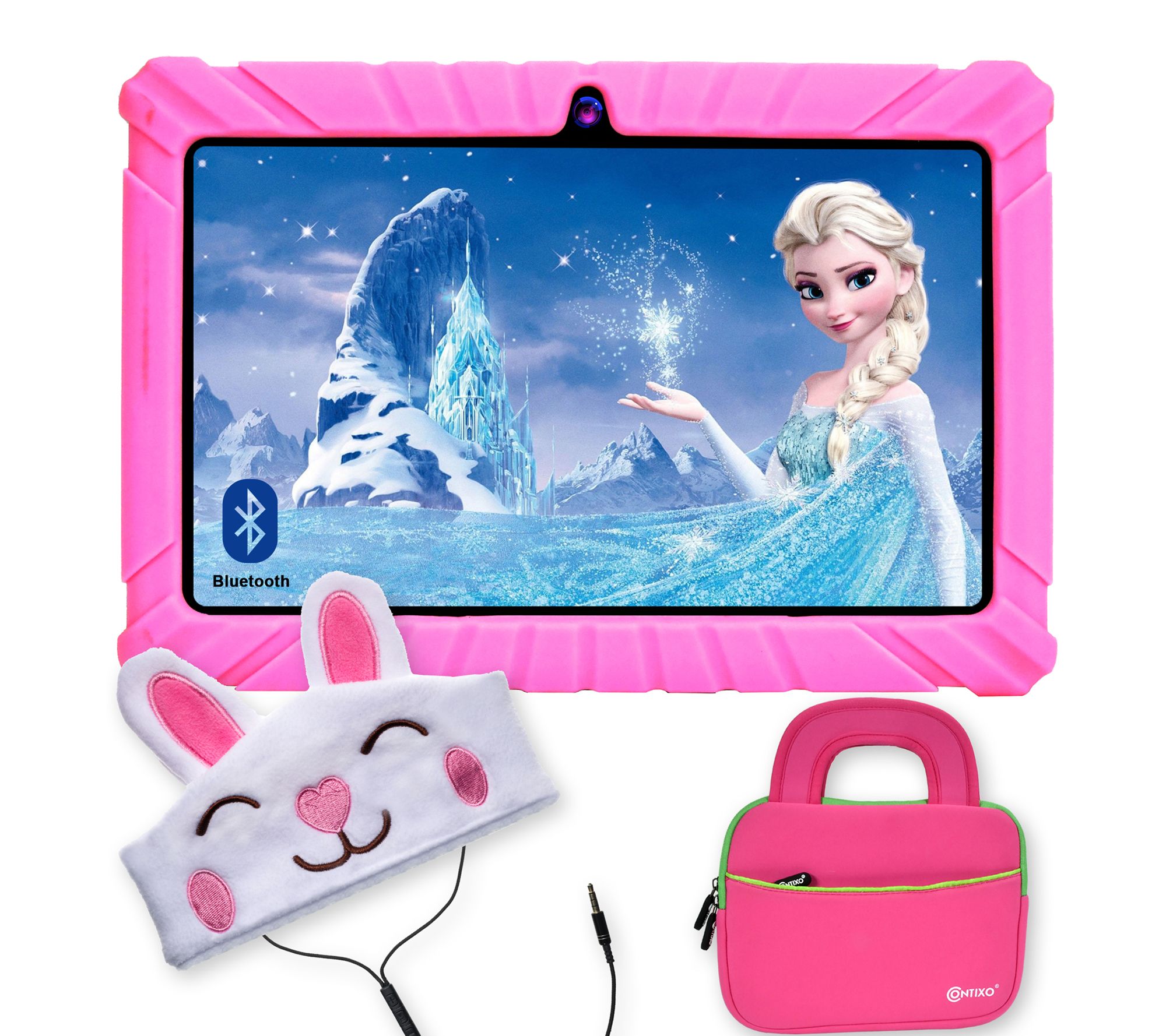 Contixo 7" 16GB Kids Tablet with Headphones &Tablet Bag