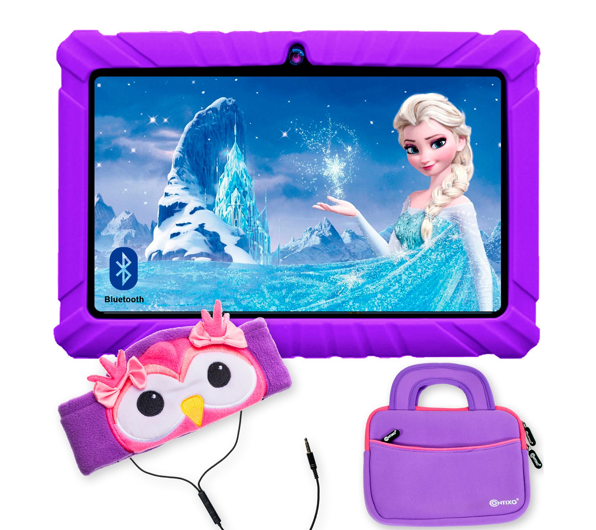 Contixo 7" 16GB Kids Tablet with Headphones &Tablet Bag