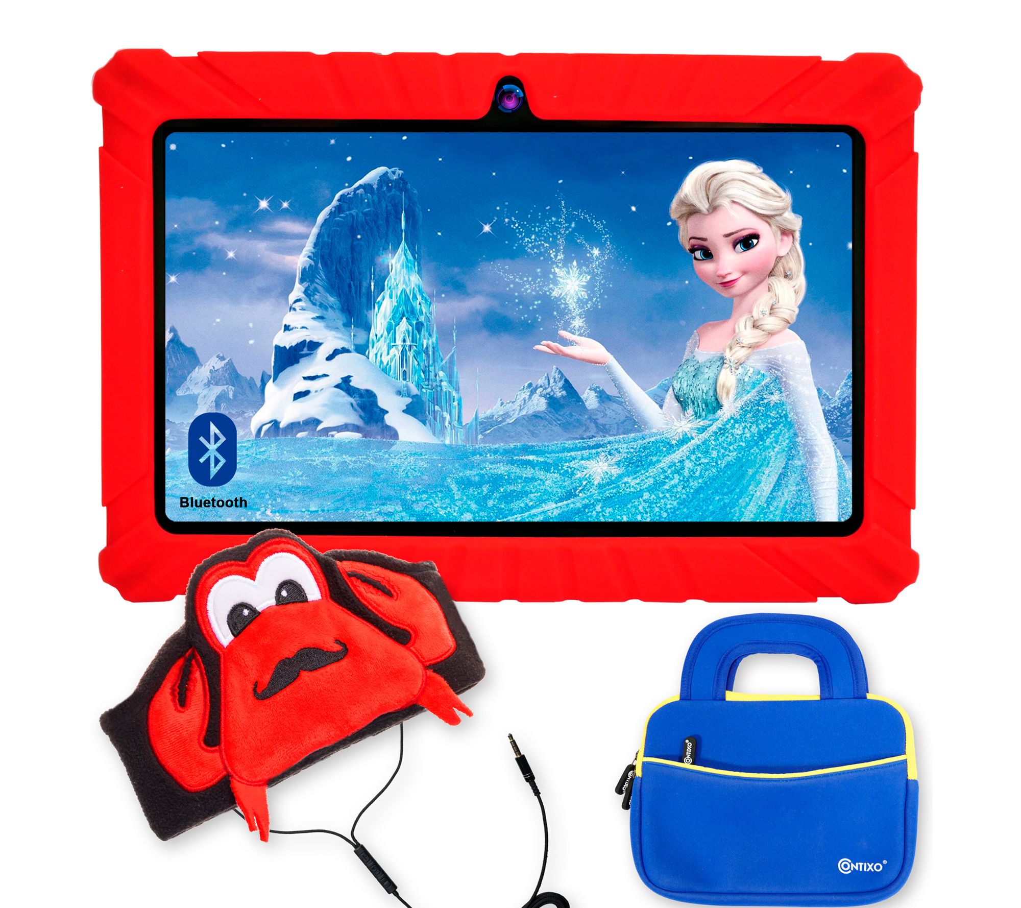 Contixo 7" 16GB Kids Tablet with Headphones &Tablet Bag