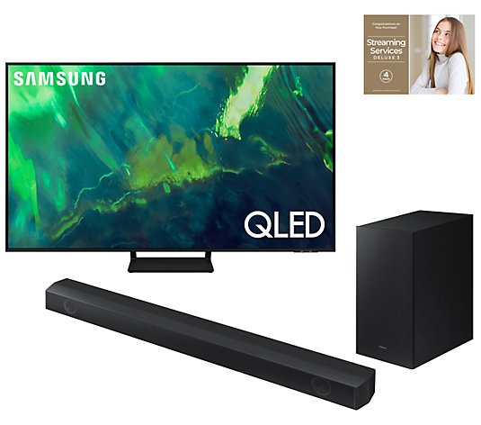 Samsung 55" Q70A QLED 4K Smart TV w/ 2-yr. Warranty & Soundbar