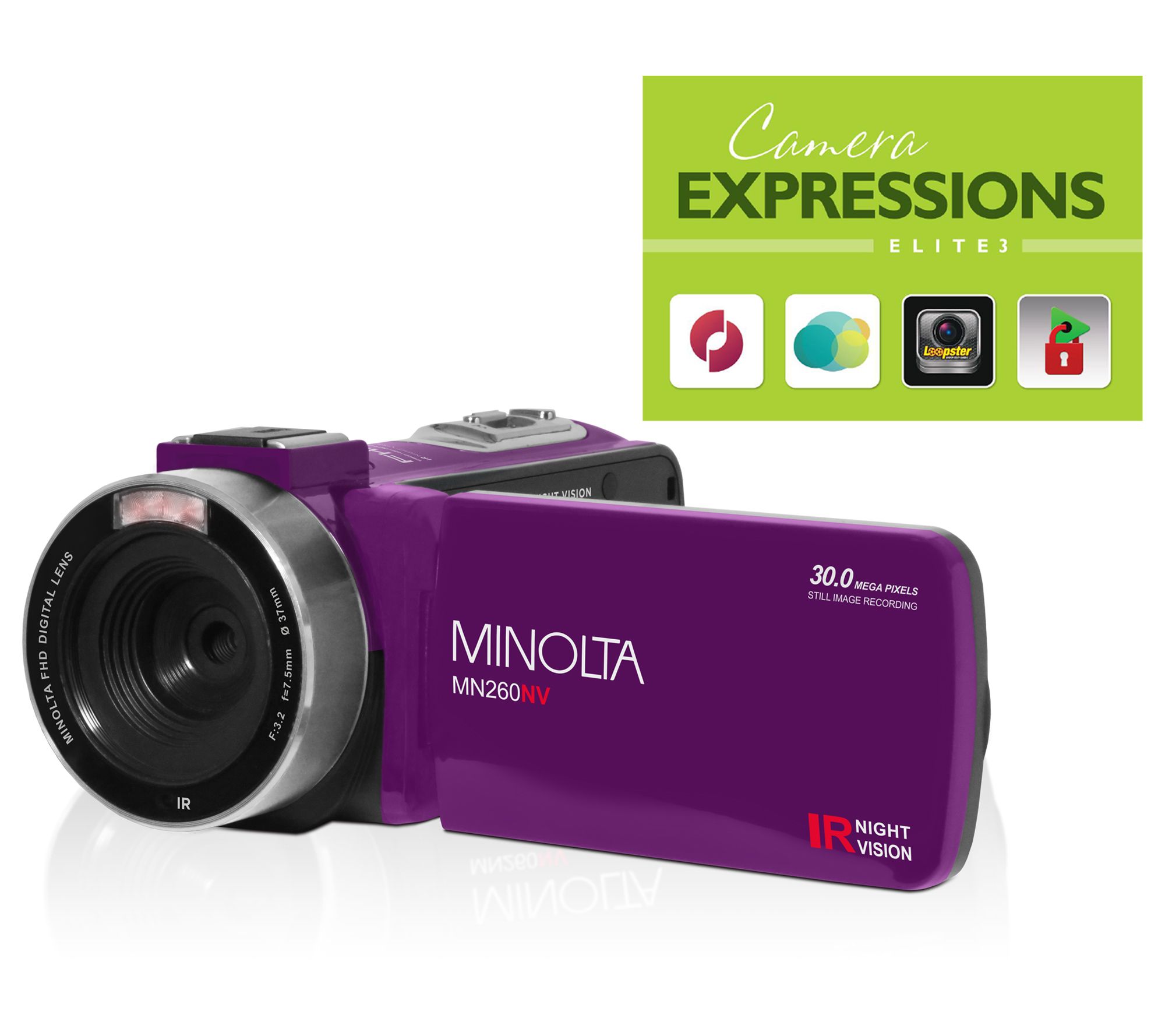 Minolta MN260NV Full HD Night Vision Camcorder with 32SD Card
