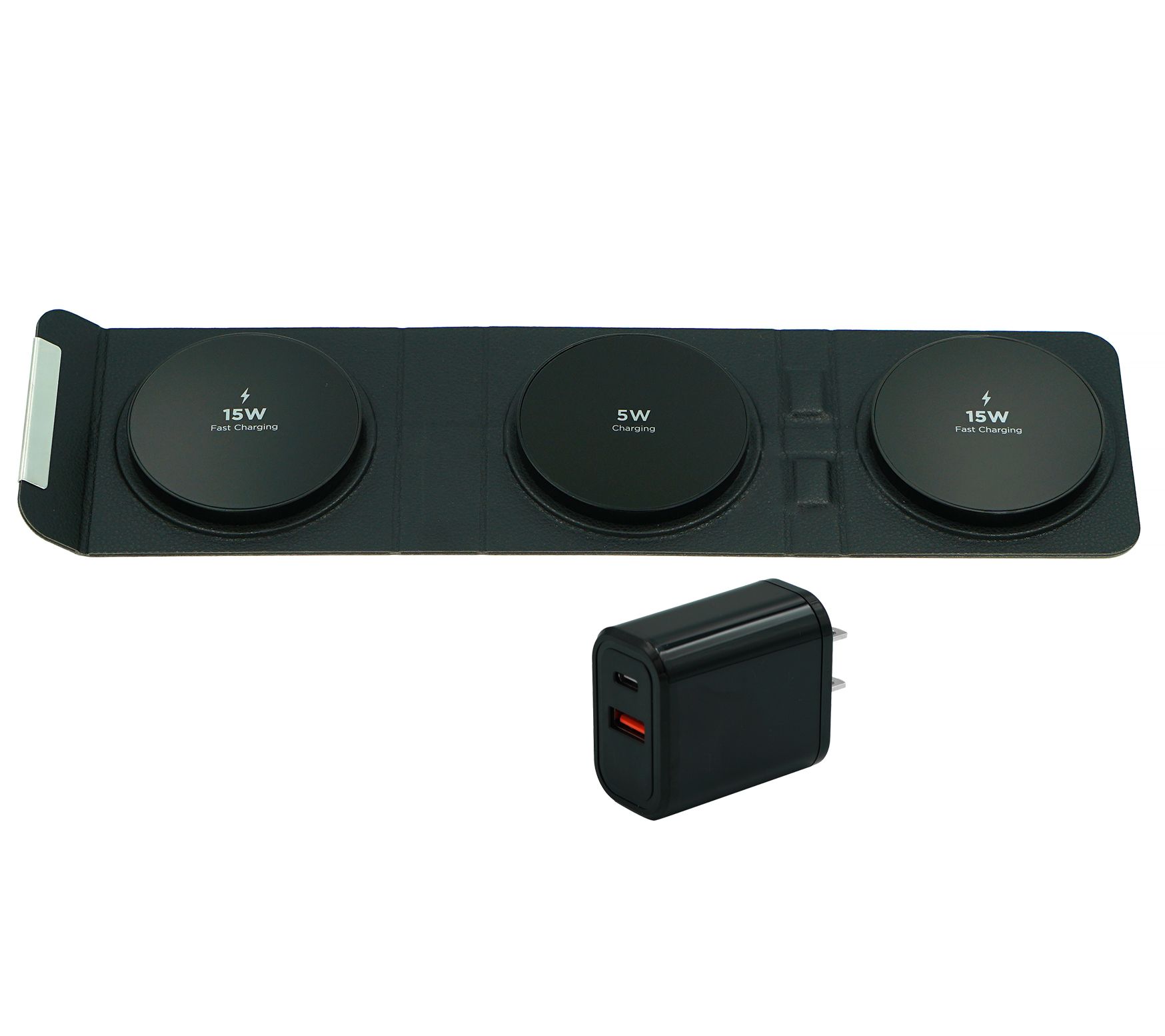 Limitless 3-in-1 Foldable Fast Wireless Charger with 30W PD Adaptor