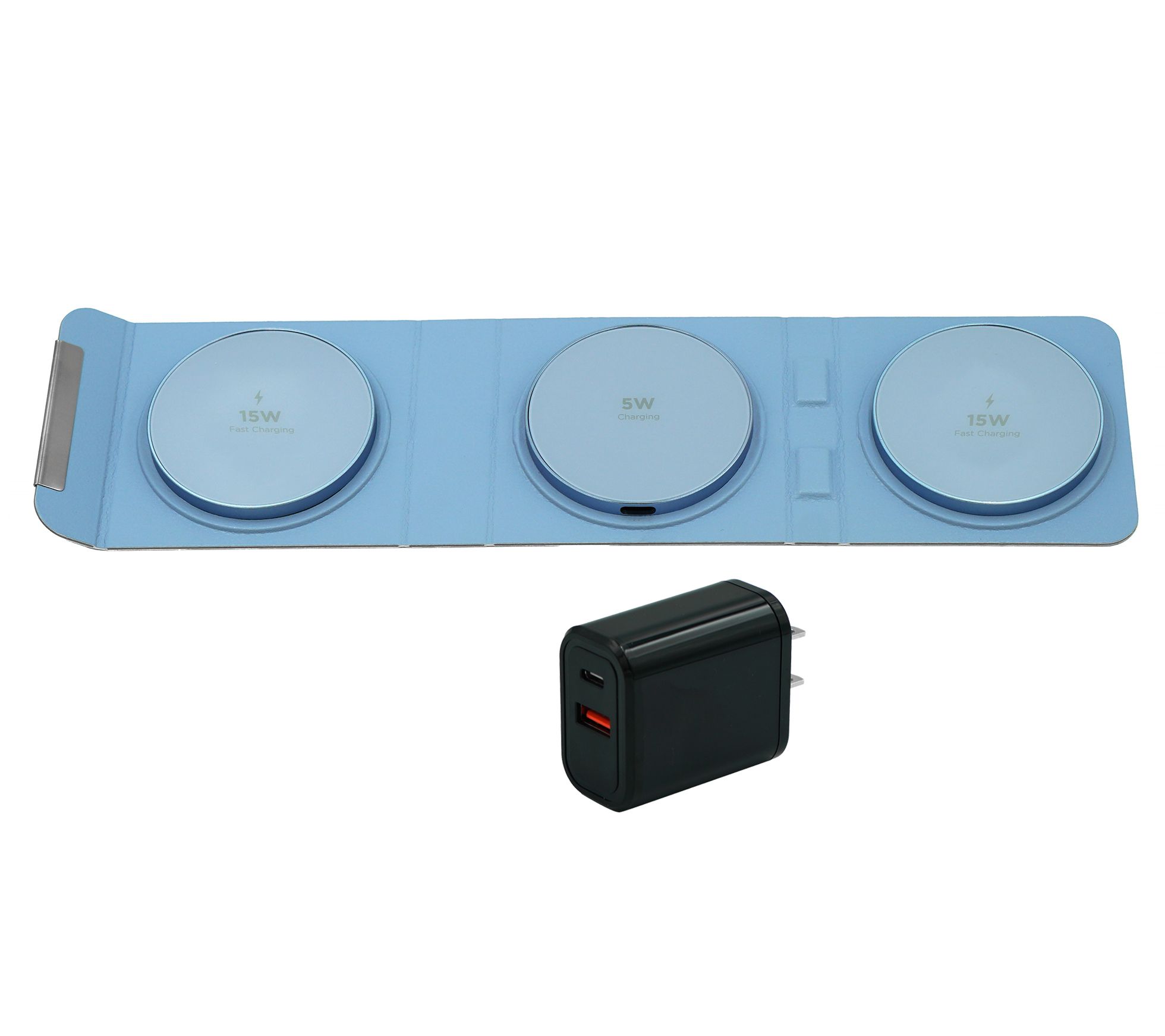 Limitless 3-in-1 Foldable Fast Wireless Charger with 30W PD Adaptor