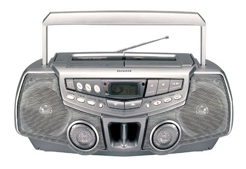 Aiwa CSDFD82 Portable CD Boom Box with AM/FM/Cassette — QVC.com