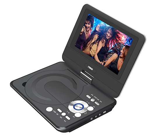 Naxa 9" TFT LCD Swivel Screen Portable DVD Player