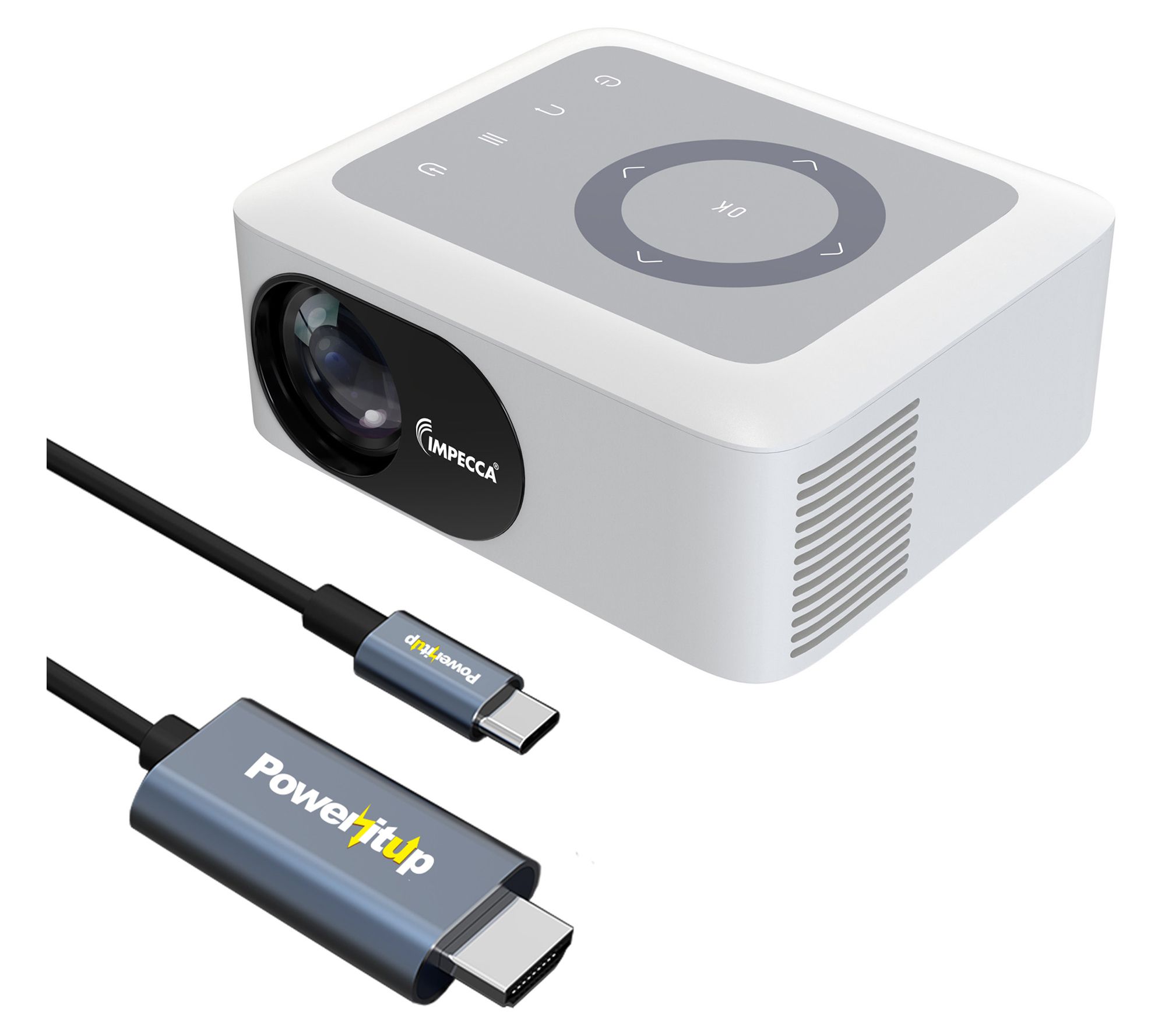 Impecca Home Theater Projector, 5400lm/80 ANSI,720P, USB-C Kit