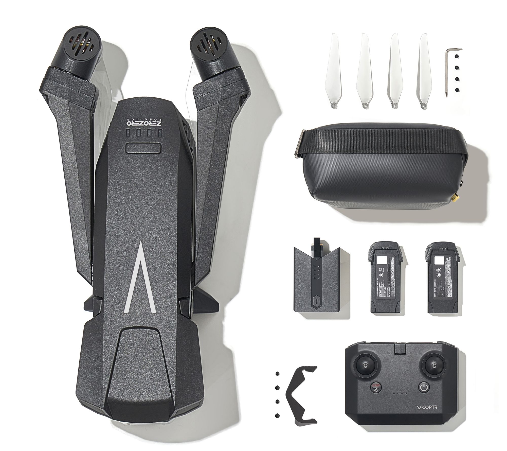 V-Copter Falcon Mini Fly More Combo, Black