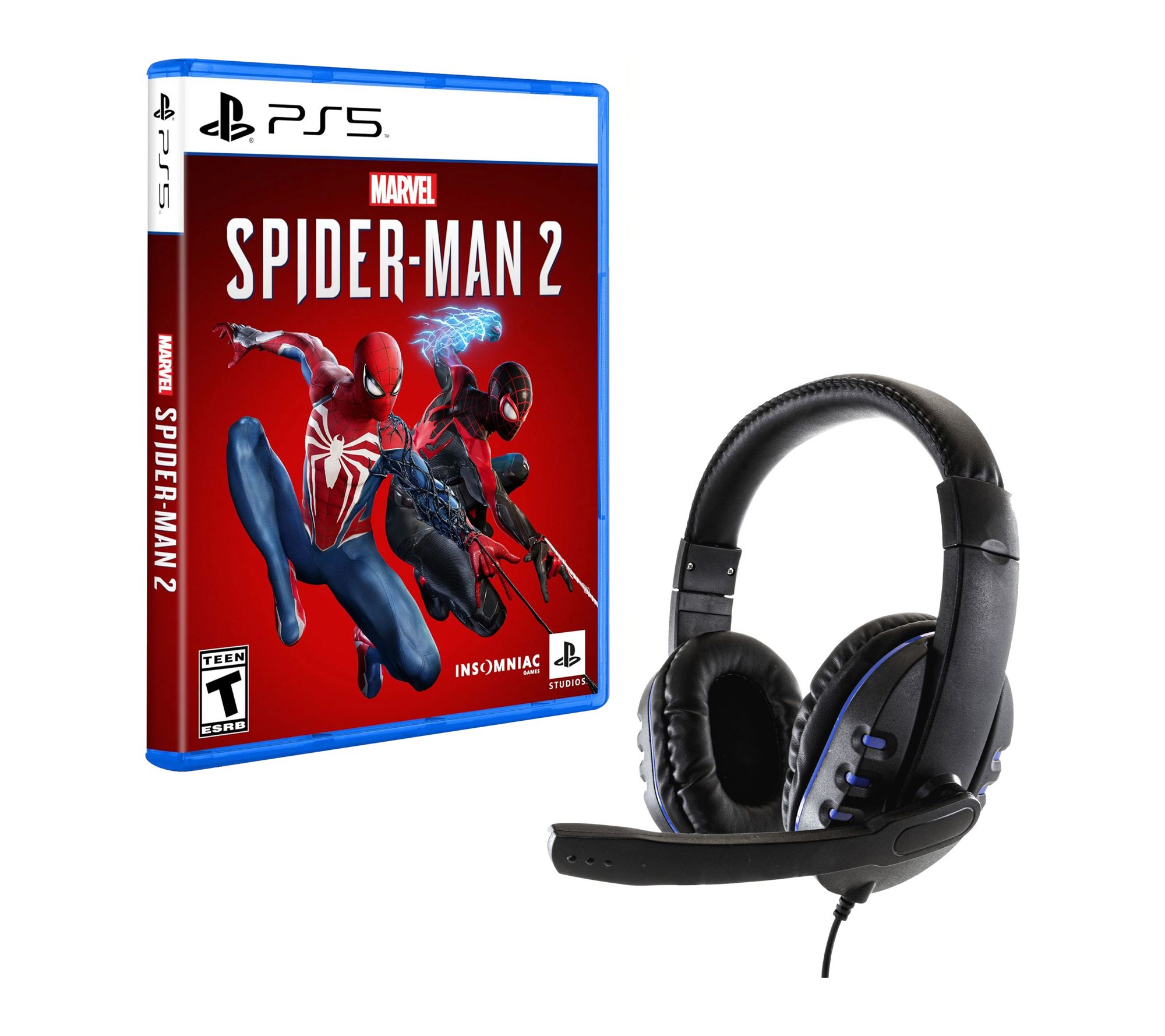 Spiderman 2 with Gaming Headset
