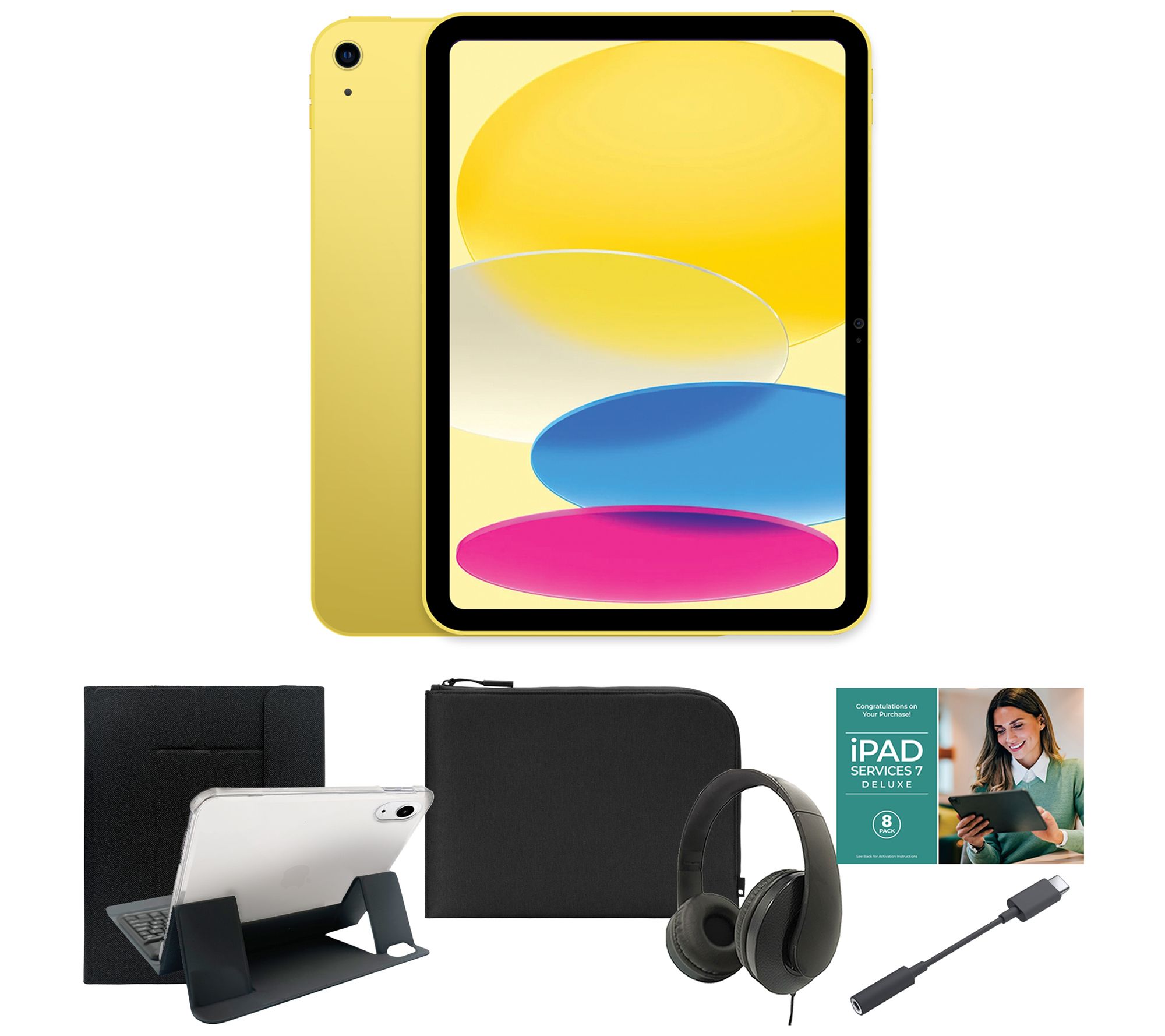 Apple 11" iPad 128GB Bundle w/ Bluetooth Keyboard and Accessories