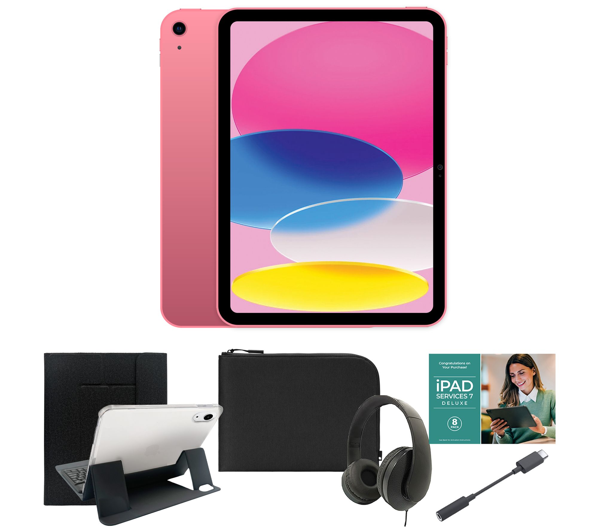 Apple 11" iPad 128GB Bundle w/ Bluetooth Keyboard and Accessories