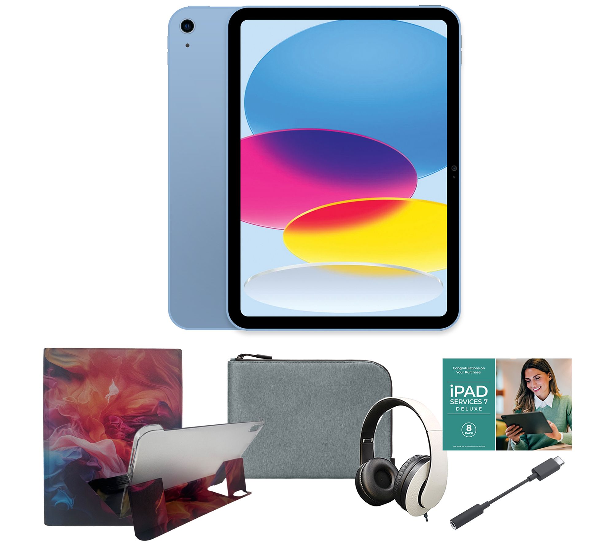 Apple 11" iPad 128GB Bundle w/ Bluetooth Keyboard and Accessories