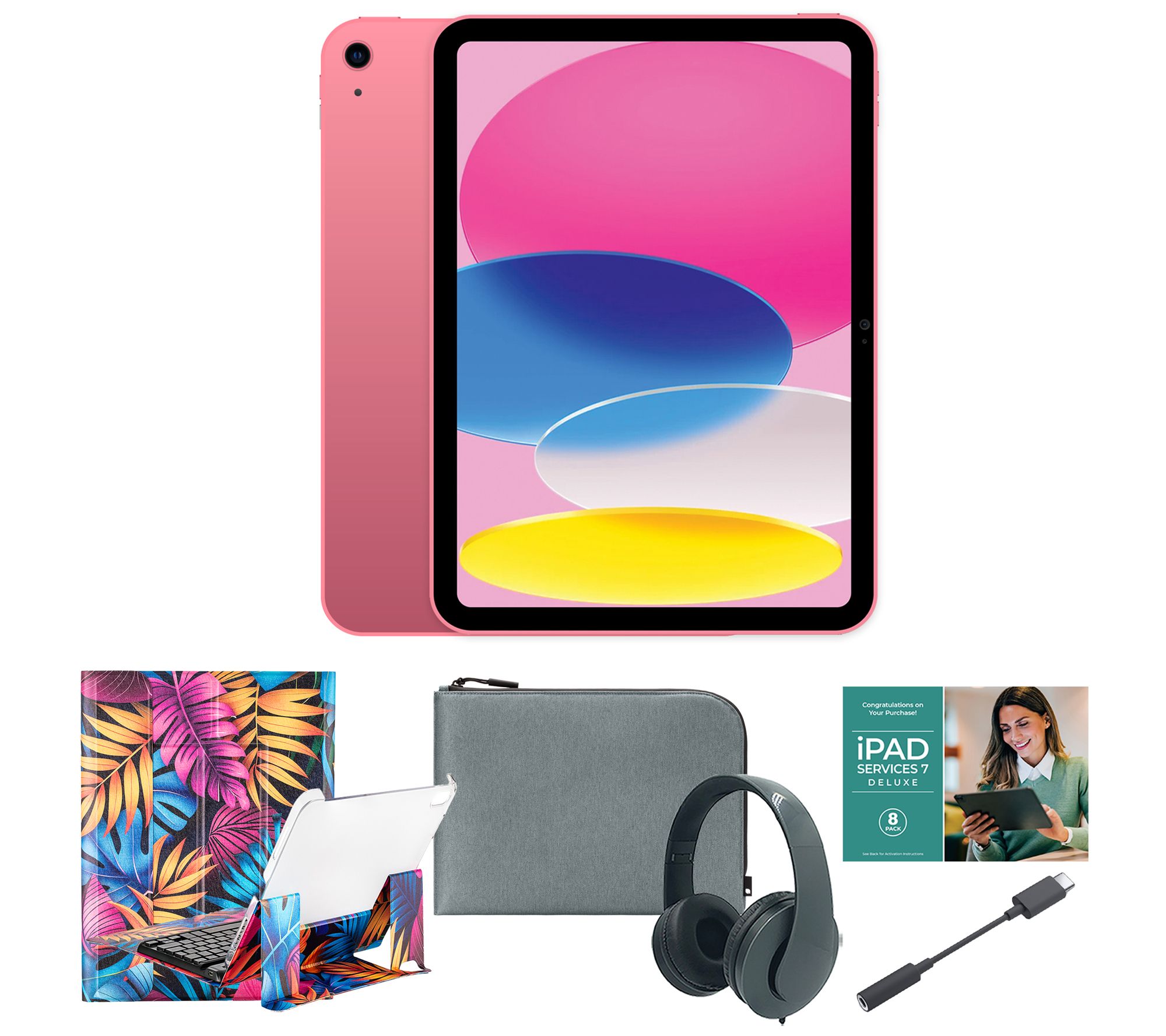 Apple 11" iPad 128GB Bundle w/ Bluetooth Keyboard and Accessories