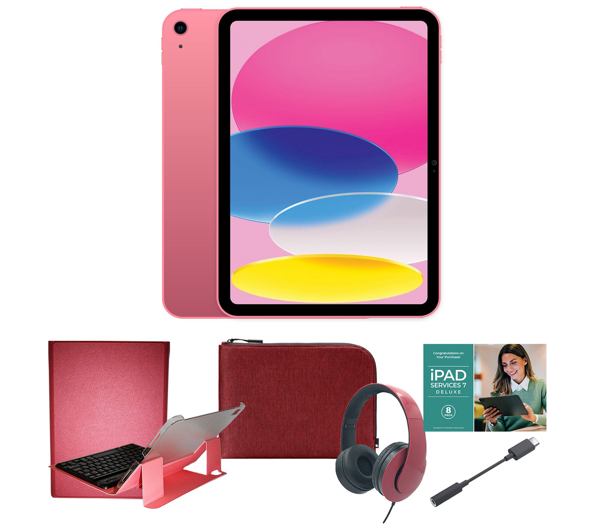 Apple 11" iPad 128GB Bundle w/ Bluetooth Keyboard and Accessories