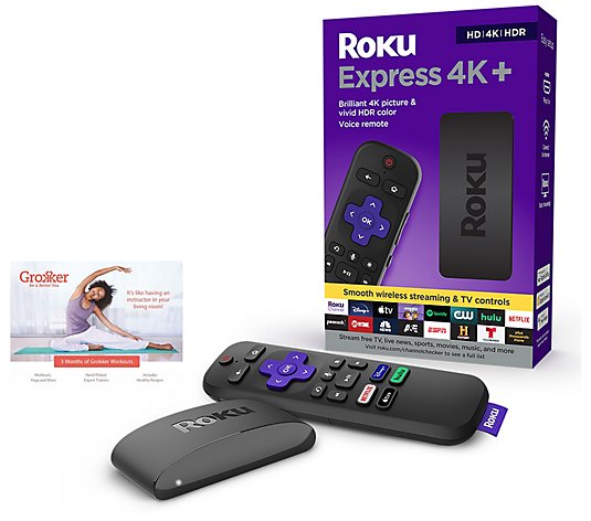 Roku Express 4K  Streaming Device w/ Roku Voice Remote and Voucher