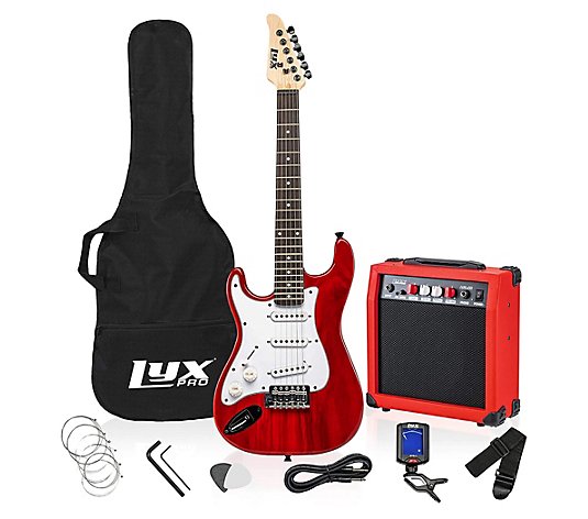 LyxPro 36" Junior Left Handed Electric Guitar &Starter Kit