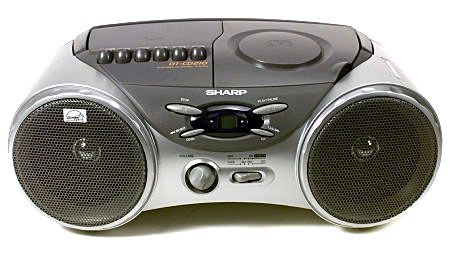 Sharp Portable AM/FM CD Boombox w/ Cassette — QVC.com